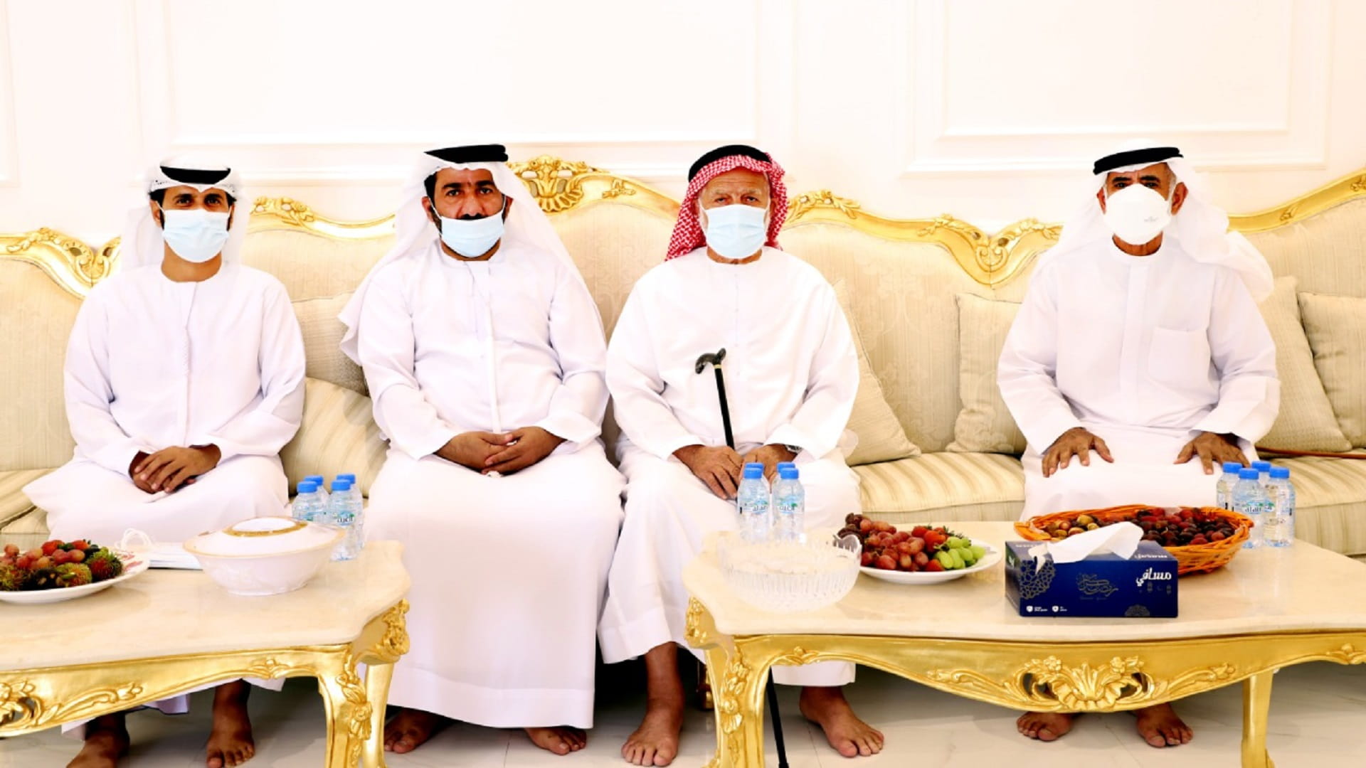 صورة بعنوان: "أولياء أمور المنطقة الوسطى" يزور المواطن سعيد سالم الهمزة 