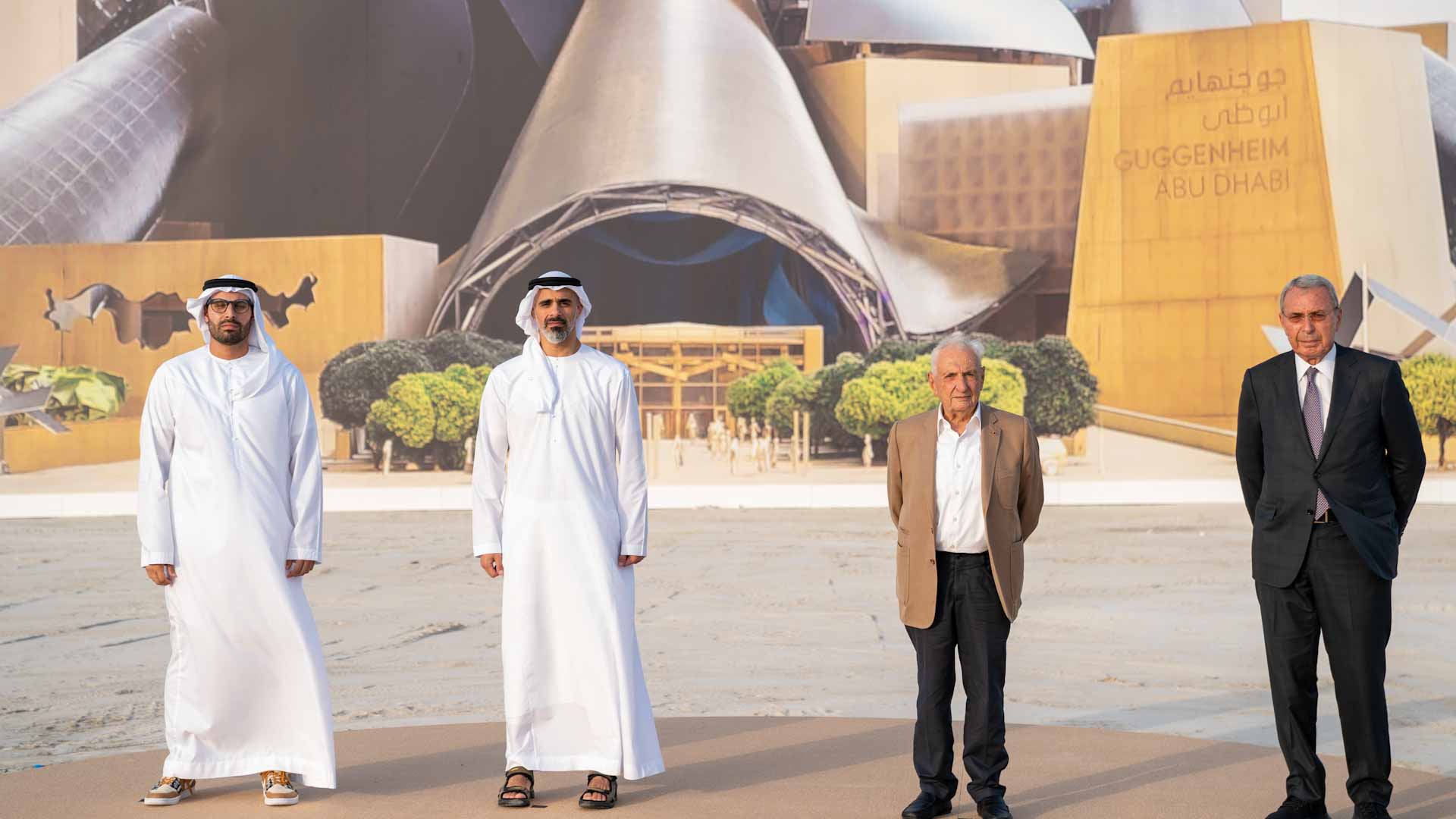 Image for the title: Khaled bin Mohamed bin Zayed meets architect Frank Gehry 