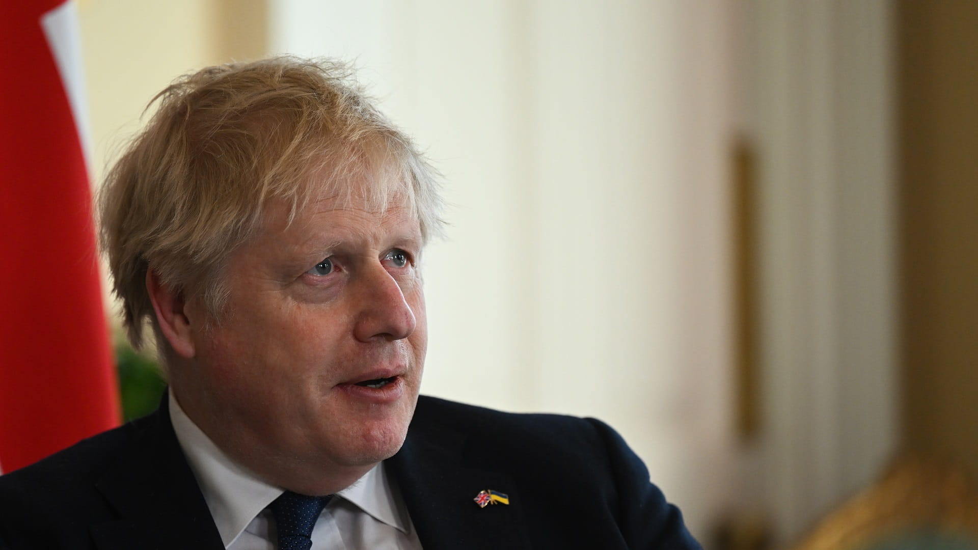 Image for the title: Boris Johnson meets with Zelensky in Kyiv 