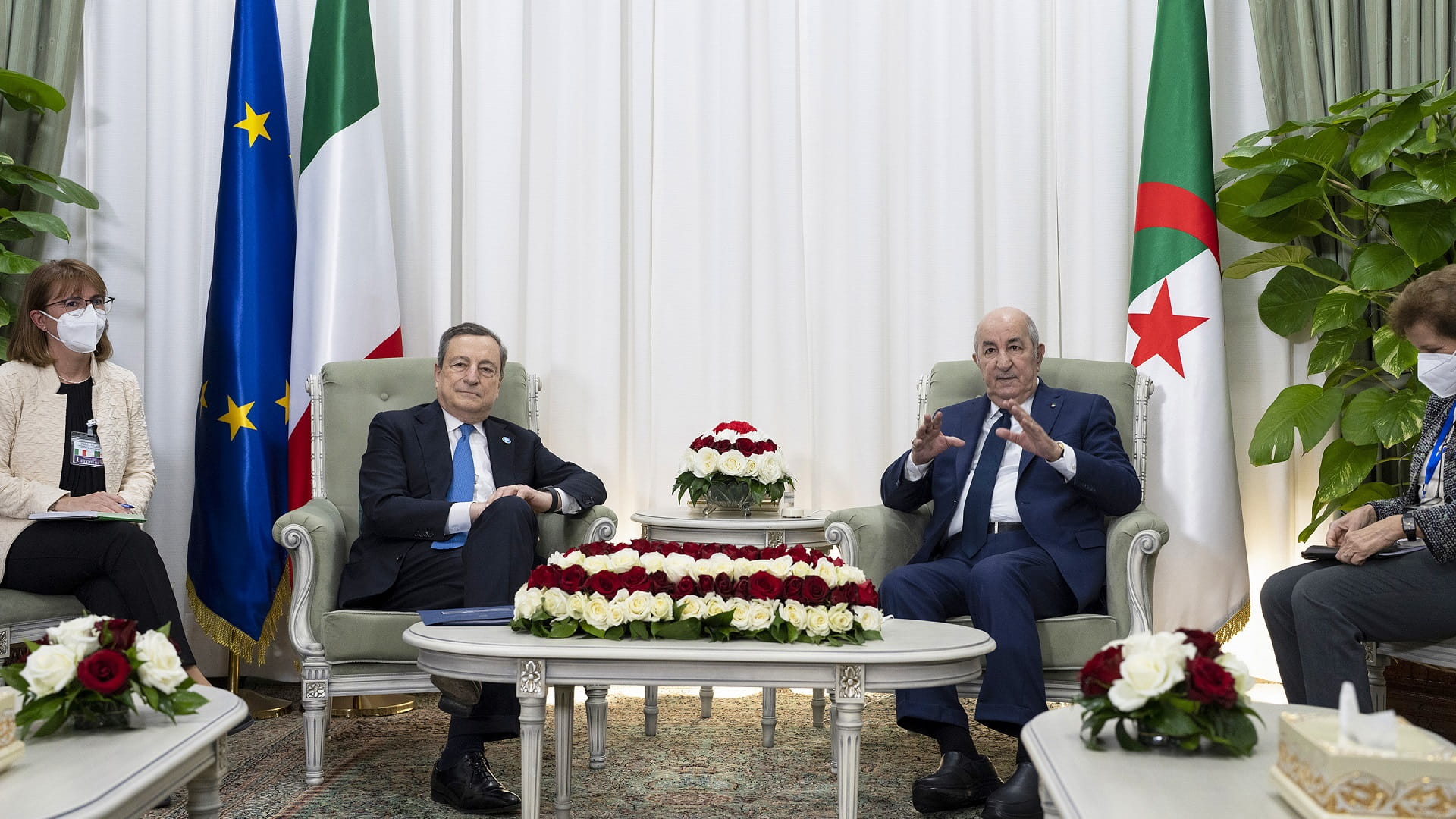 صورة بعنوان: رئيس الوزراء الإيطالي يتوصل لاتفاق في الجزائر لزيادة كميات الغاز 