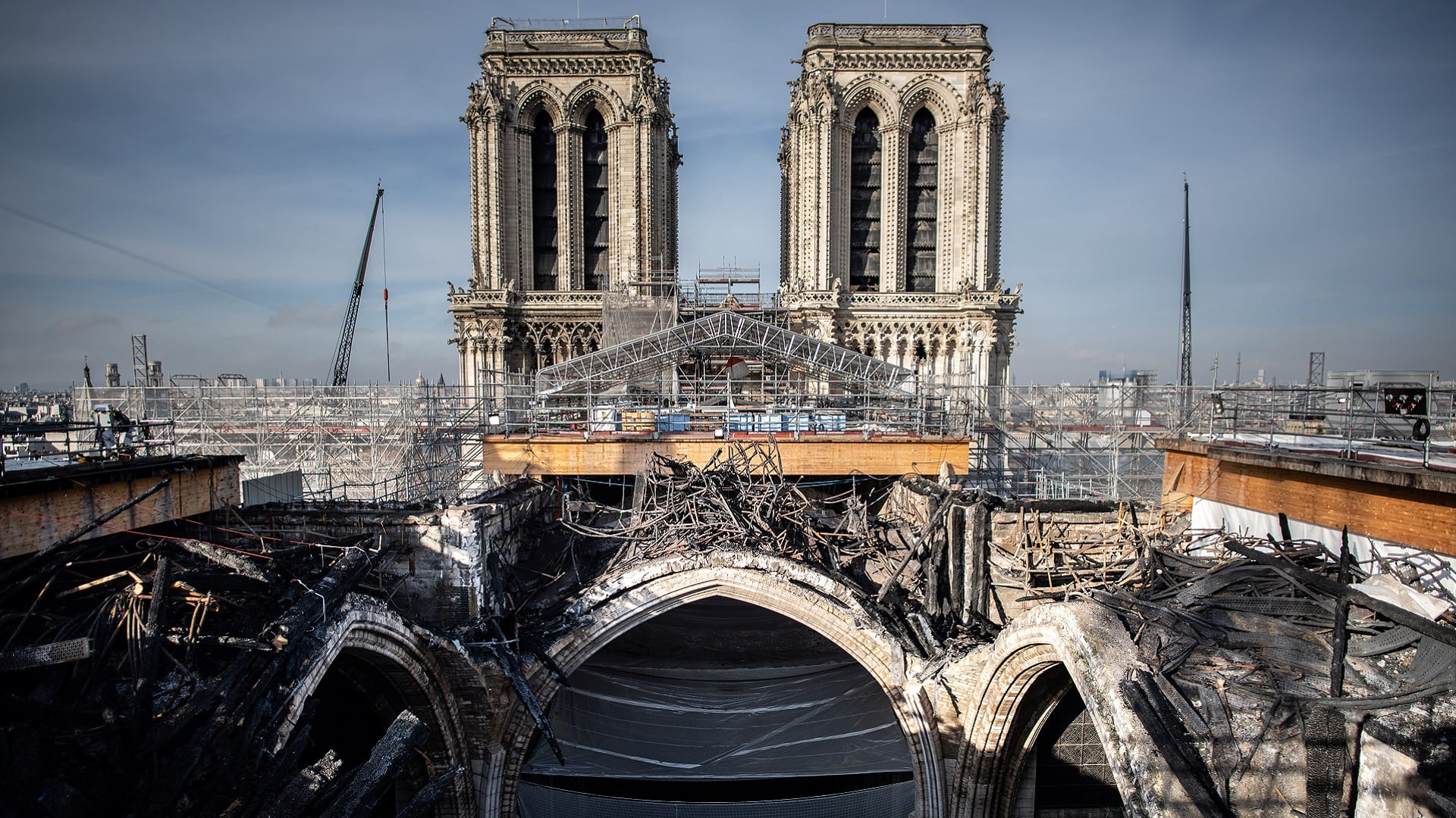 Image for the title: Notre-Dame slowly reviving three years after fire 