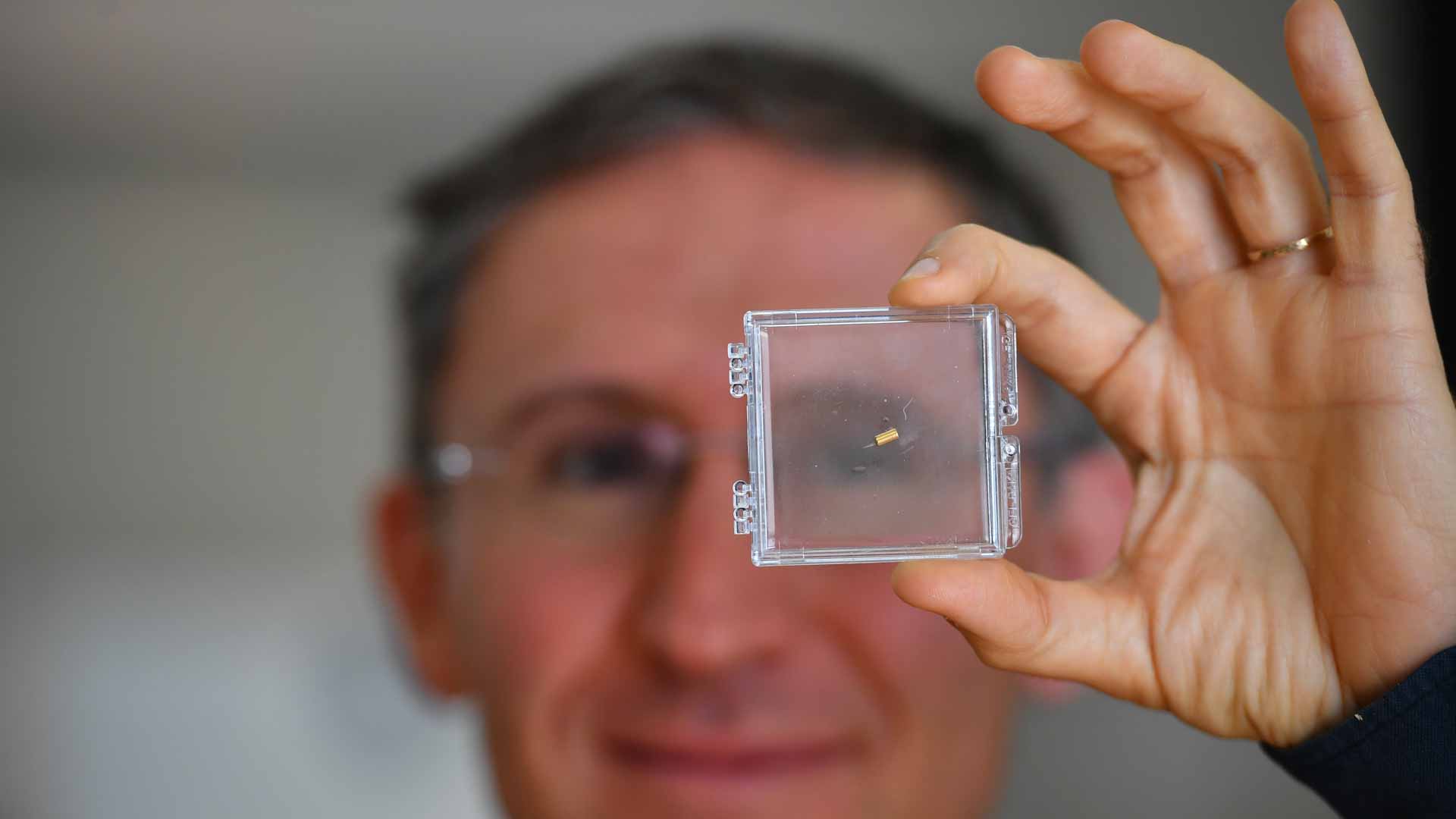 Image for the title: California start-up sends tiny robots on voyage into brains 