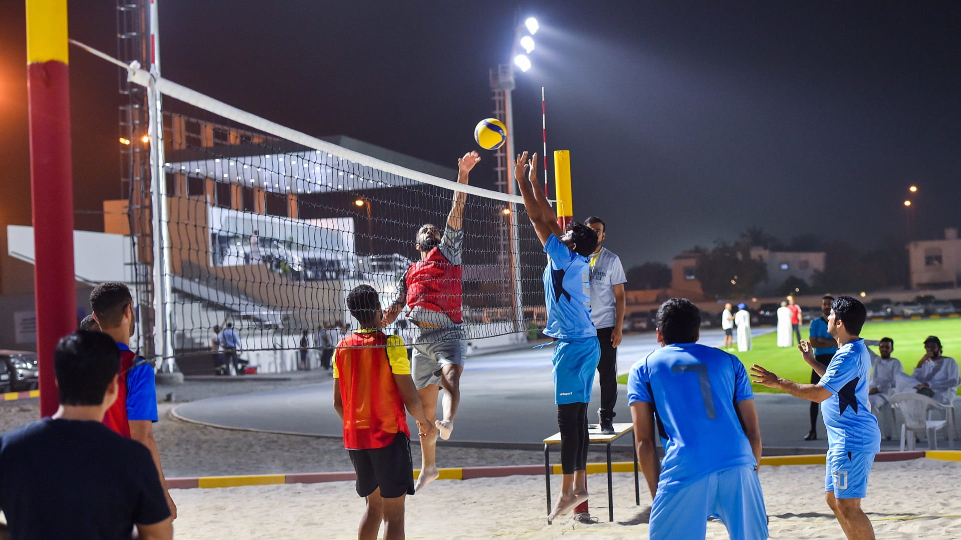 Image for the title: Heated football, volleyball matches at SP Ramadan championship 