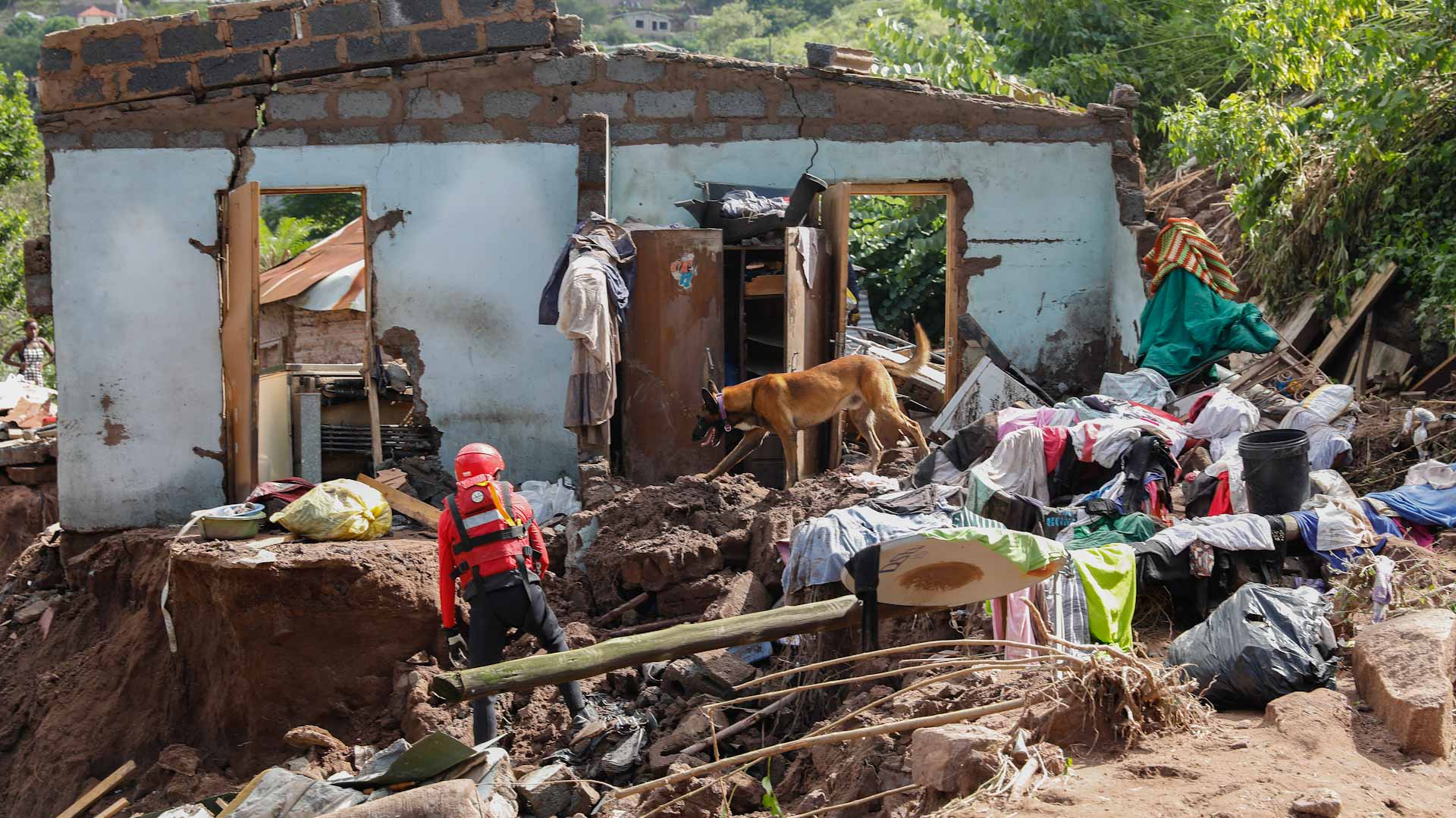 Image for the title: Flood-struck S.Africans seek Easter Sunday divine 'refuge'