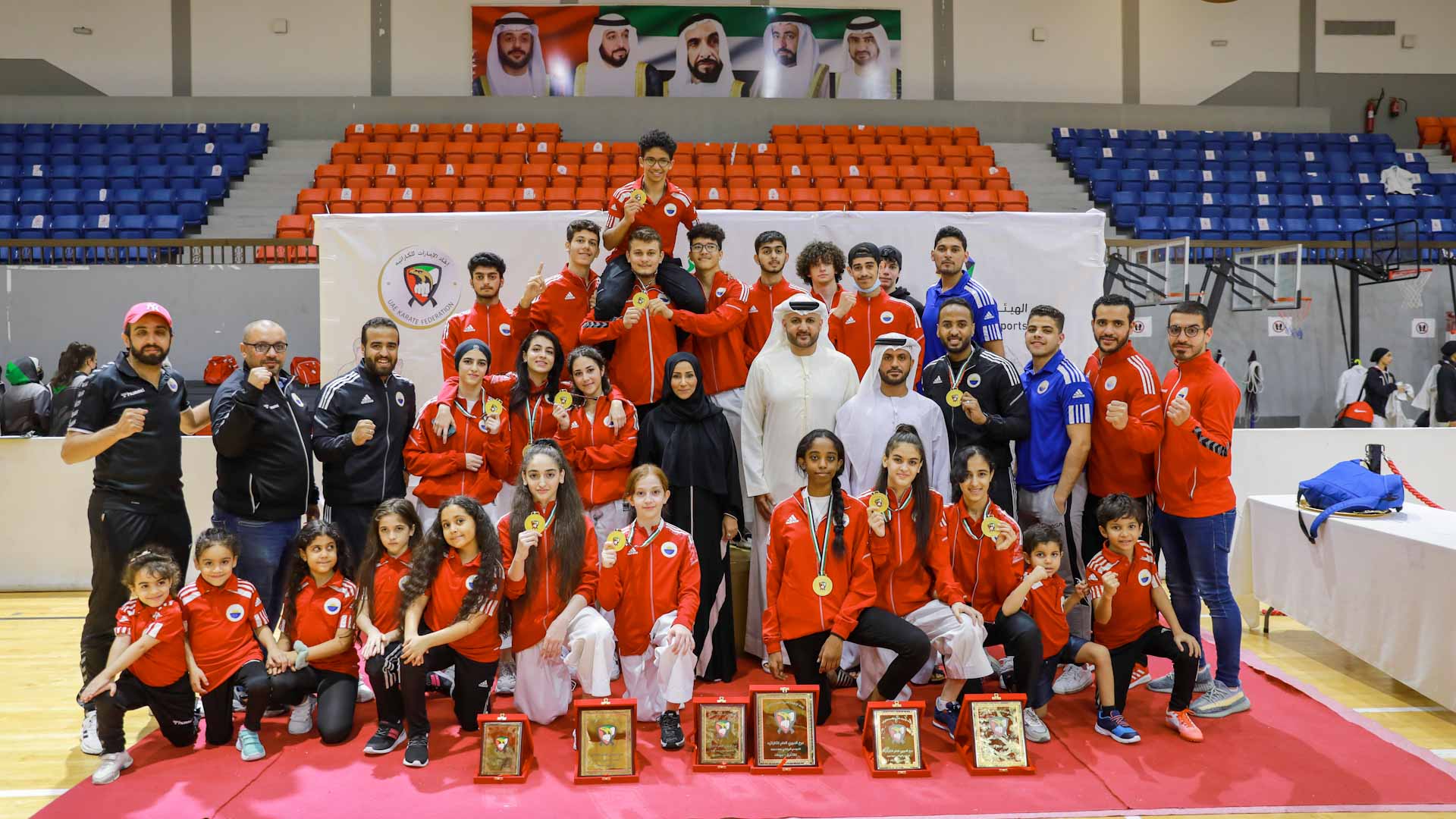Image for the title: Sharjah Club won Karate League Championship title 