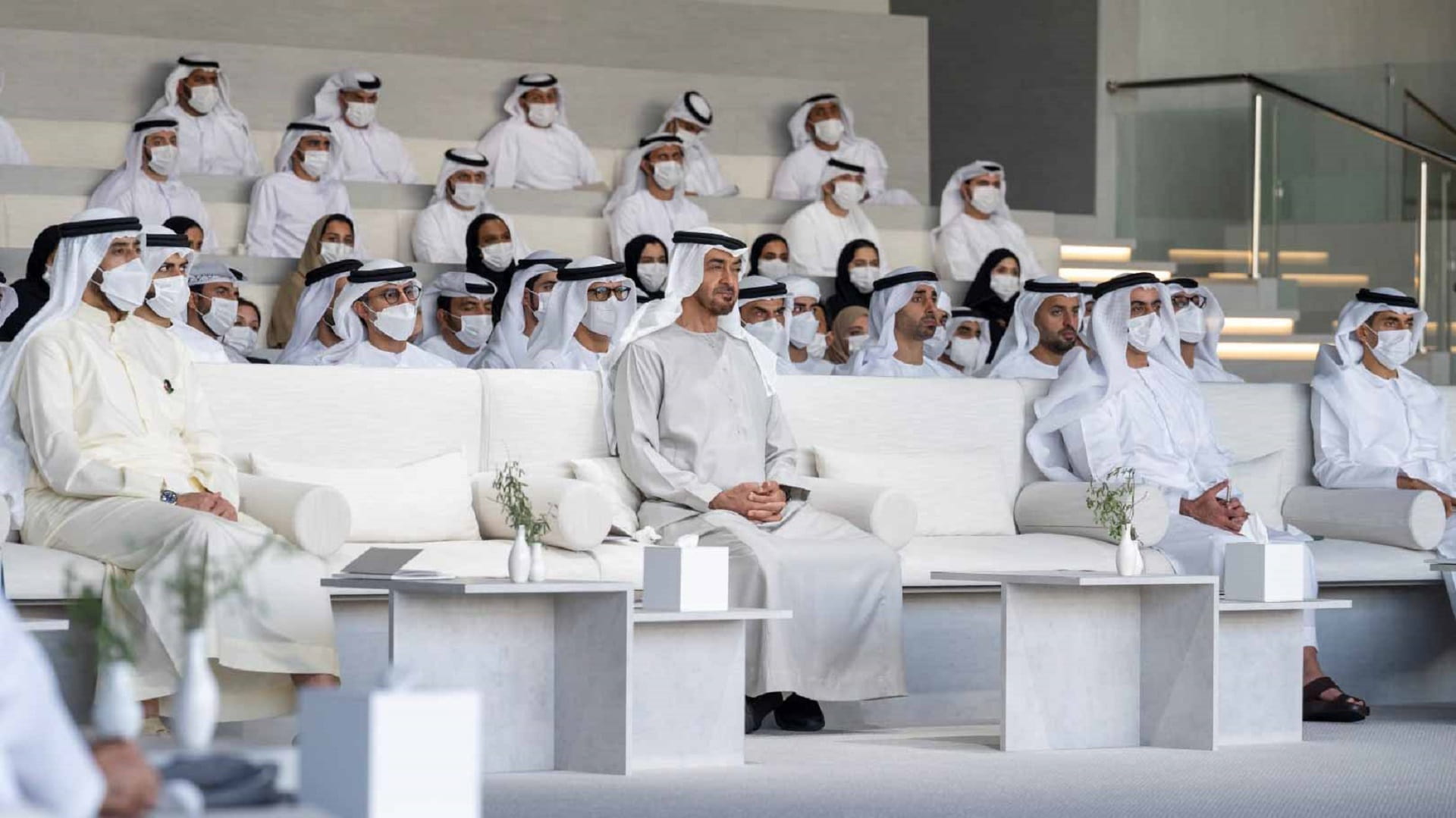 Image for the title: Mohamed bin Zayed attends Ramadan lecture 