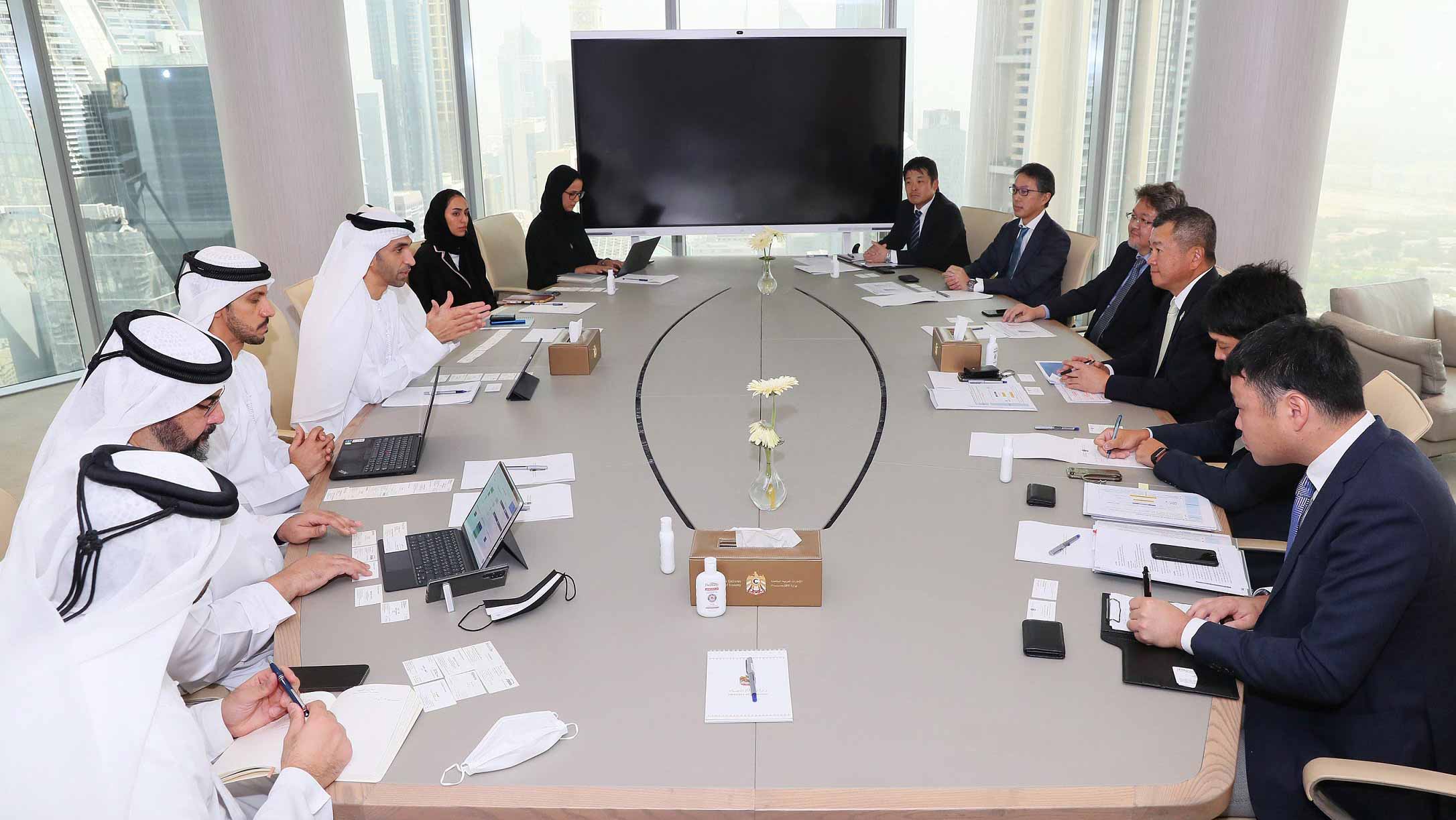 Image for the title: Al Zeyoudi discusses investment cooperation with JBC 