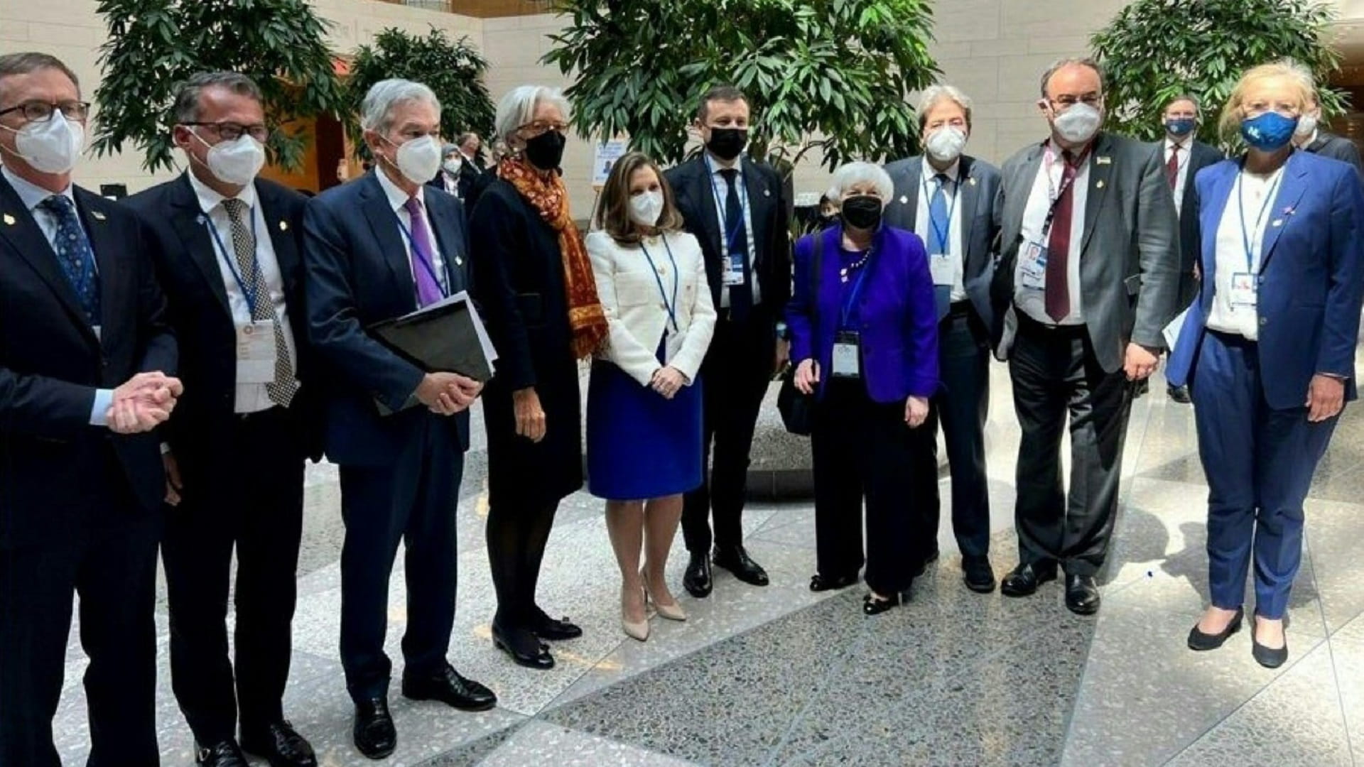 Image for the title: US leads G20 boycott of Russian finance officials 