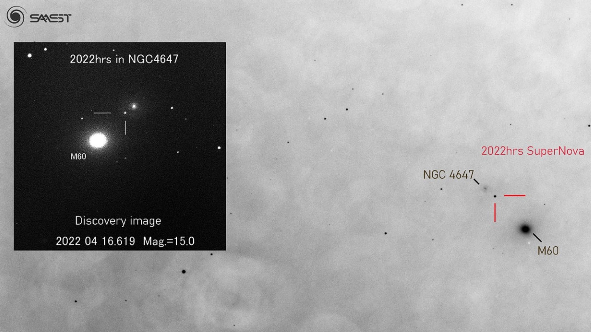 صورة بعنوان: مرصد الشارقة البصري يرصد نجم المستعر الأعظم المكتشف مؤخراً 