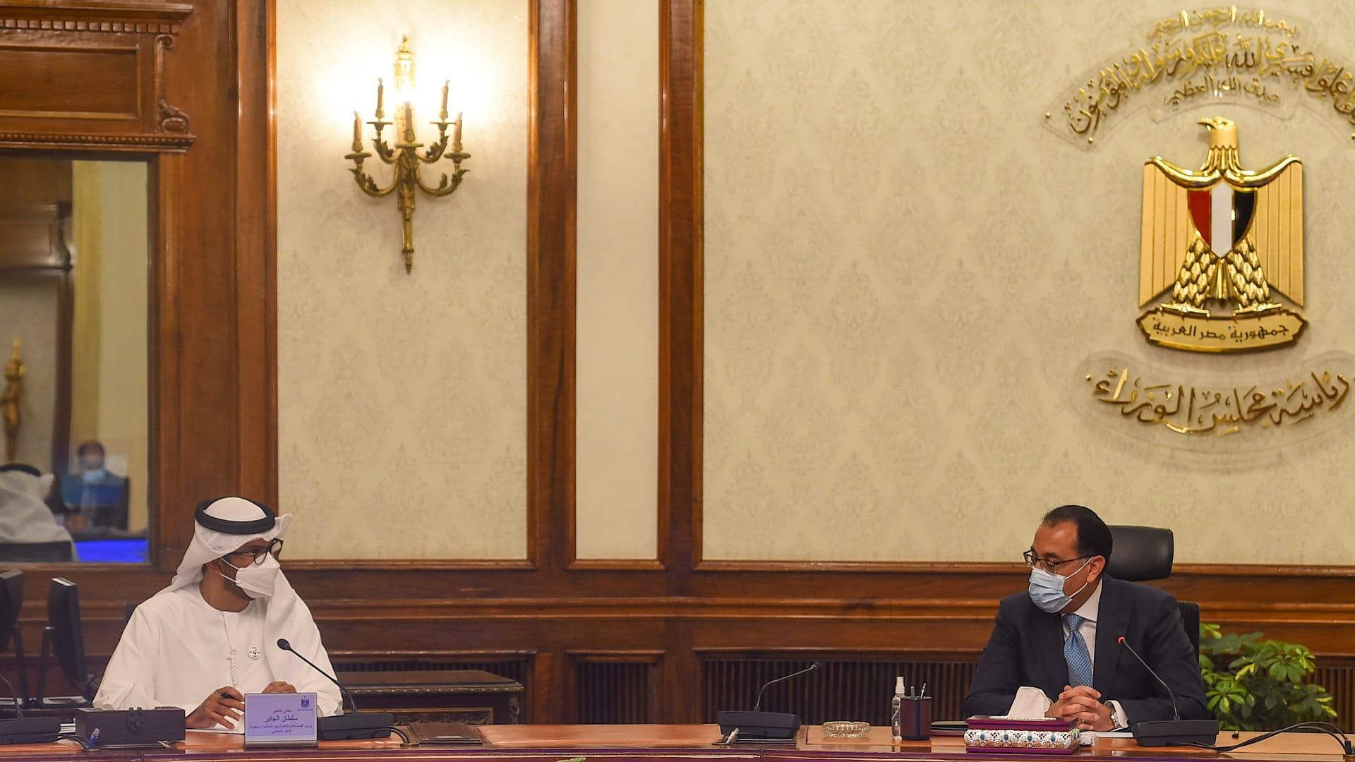 صورة بعنوان: سلطان الجابر يبحث في مصر تعزيز العلاقات الاستراتيجية  