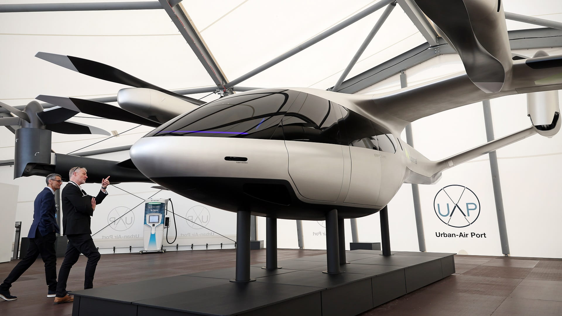 Image for the title: UK hosts 'world's first' hub for drones, future flying taxis 