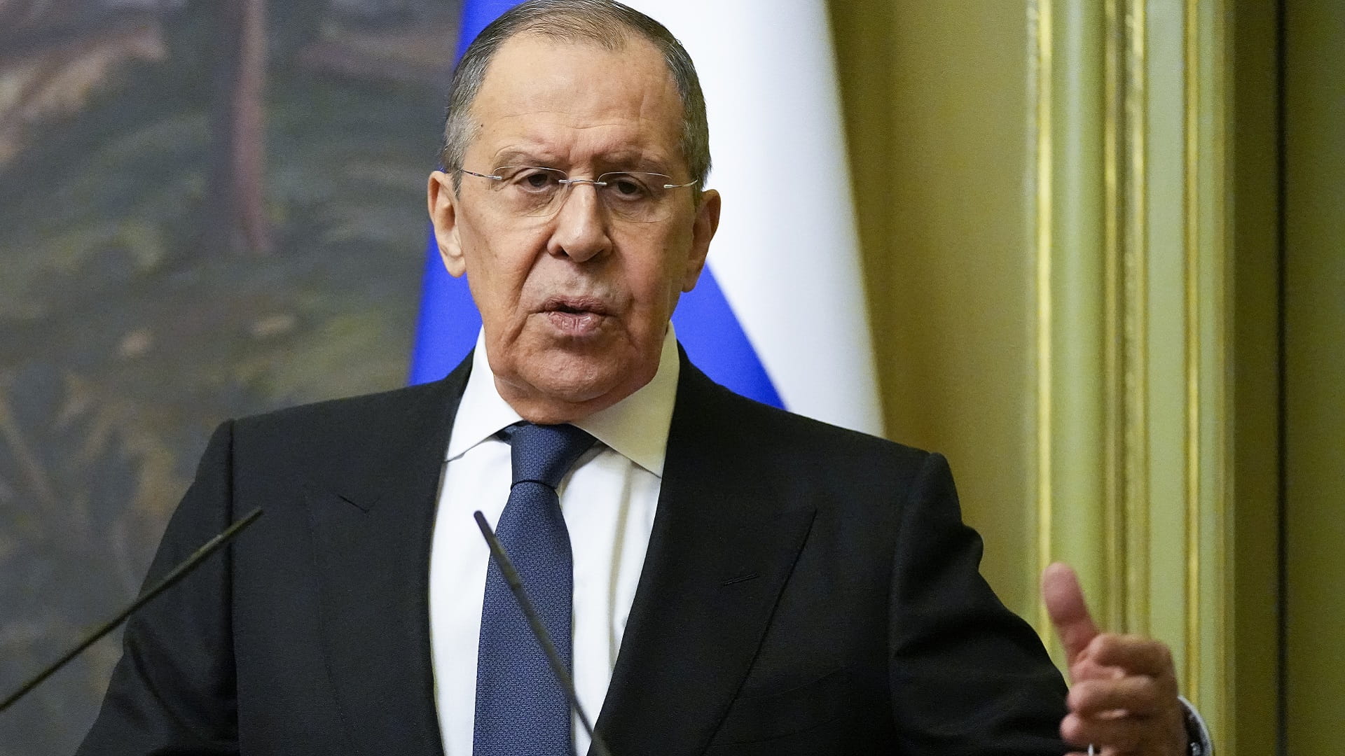 Image for the title: Russia's Lavrov warns of 'real' danger of World War III 