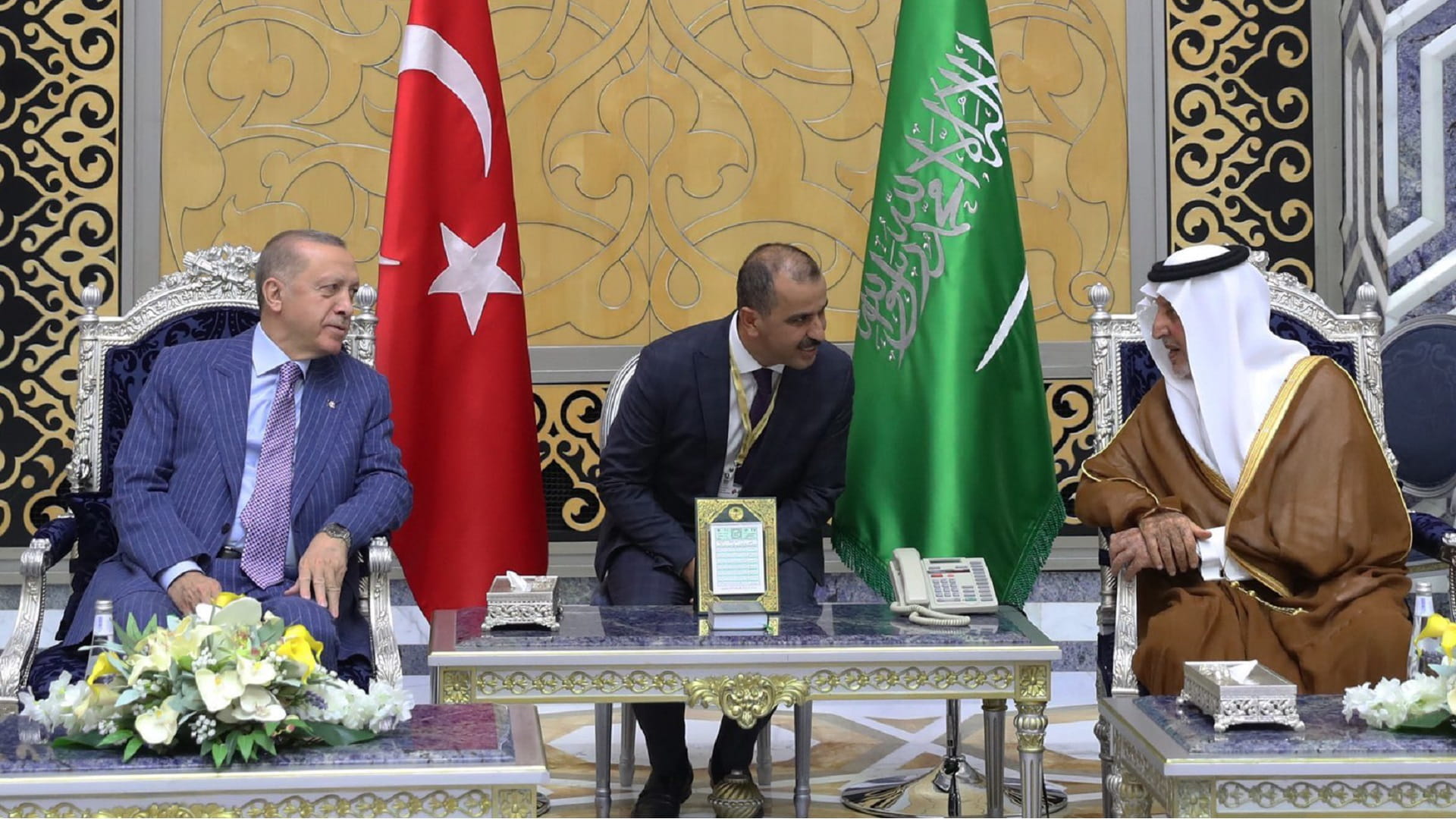 Image for the title: President of Turkey arrives in Jeddah 