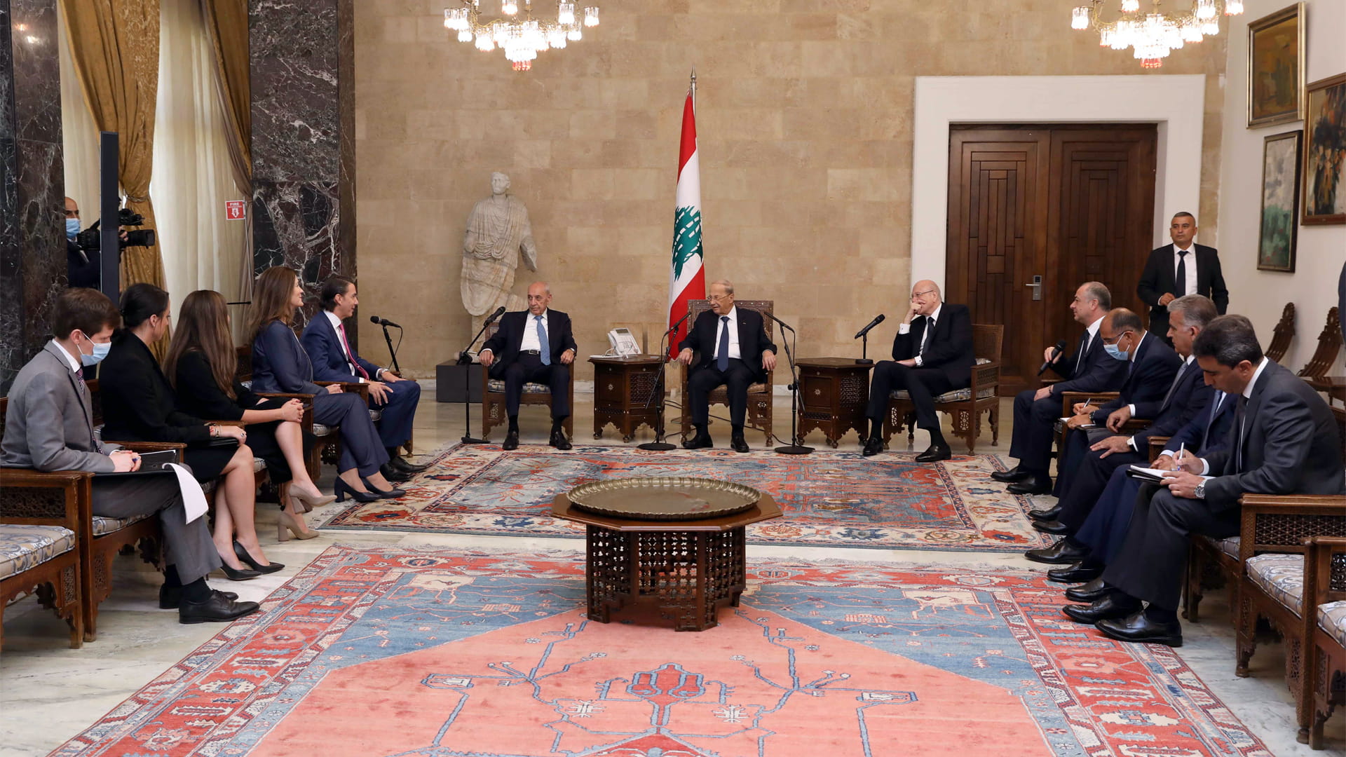 صورة بعنوان: هوكستين متفائل إزاء محادثات ترسيم الحدود بين لبنان وإسرائيل 