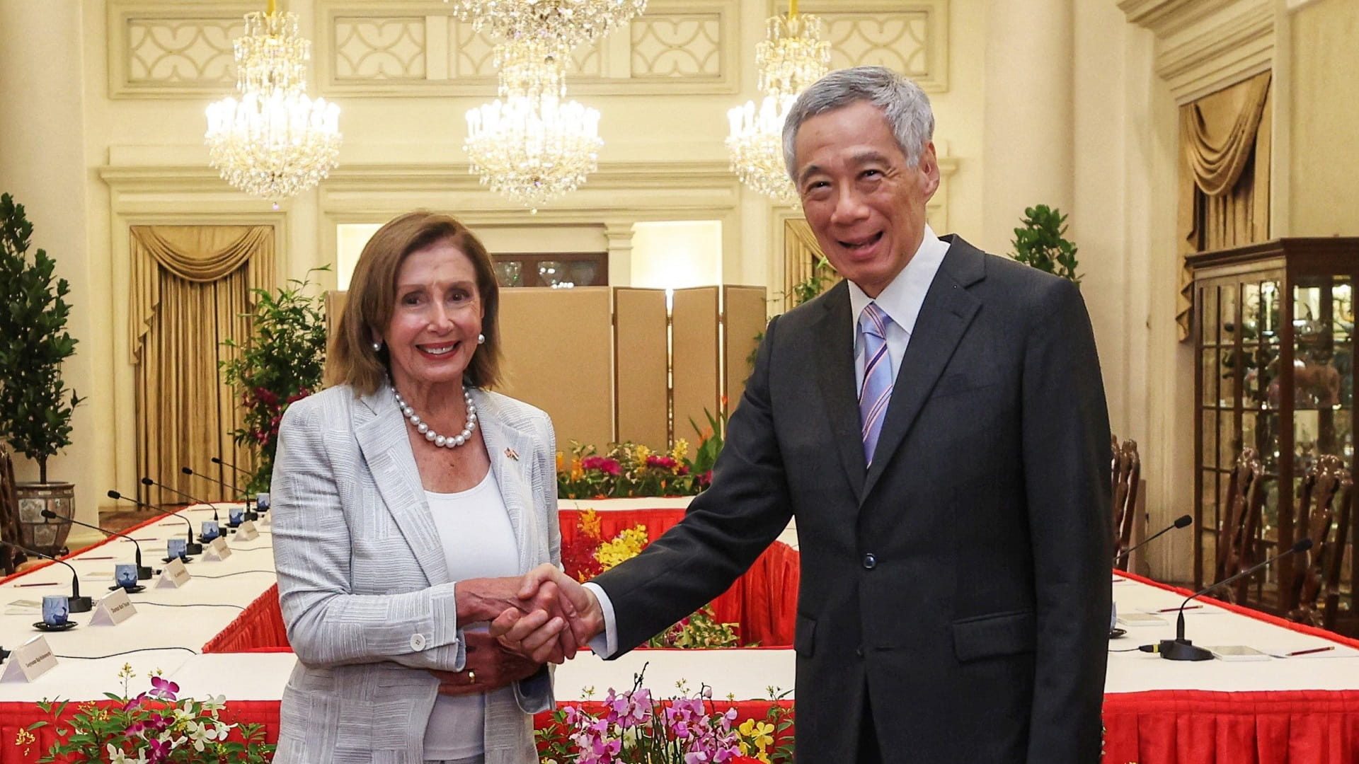 Image for the title: Pelosi's Asia tour kicks off under Taiwan cloud 