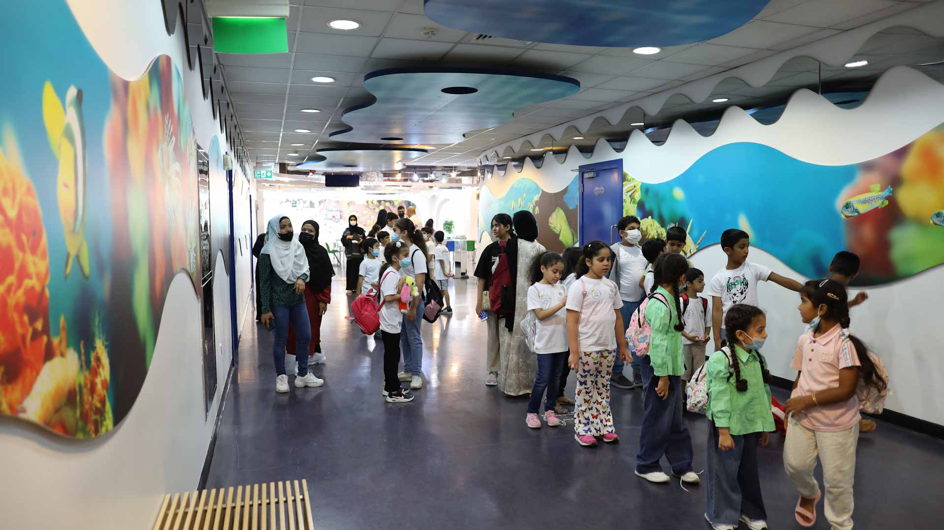 Image for the title: Al Dhaid Club visits Sharjah Aquarium 