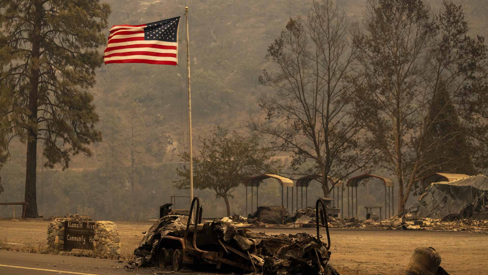 Image for the title: Death toll climbs to 4 in California's largest fire this season 