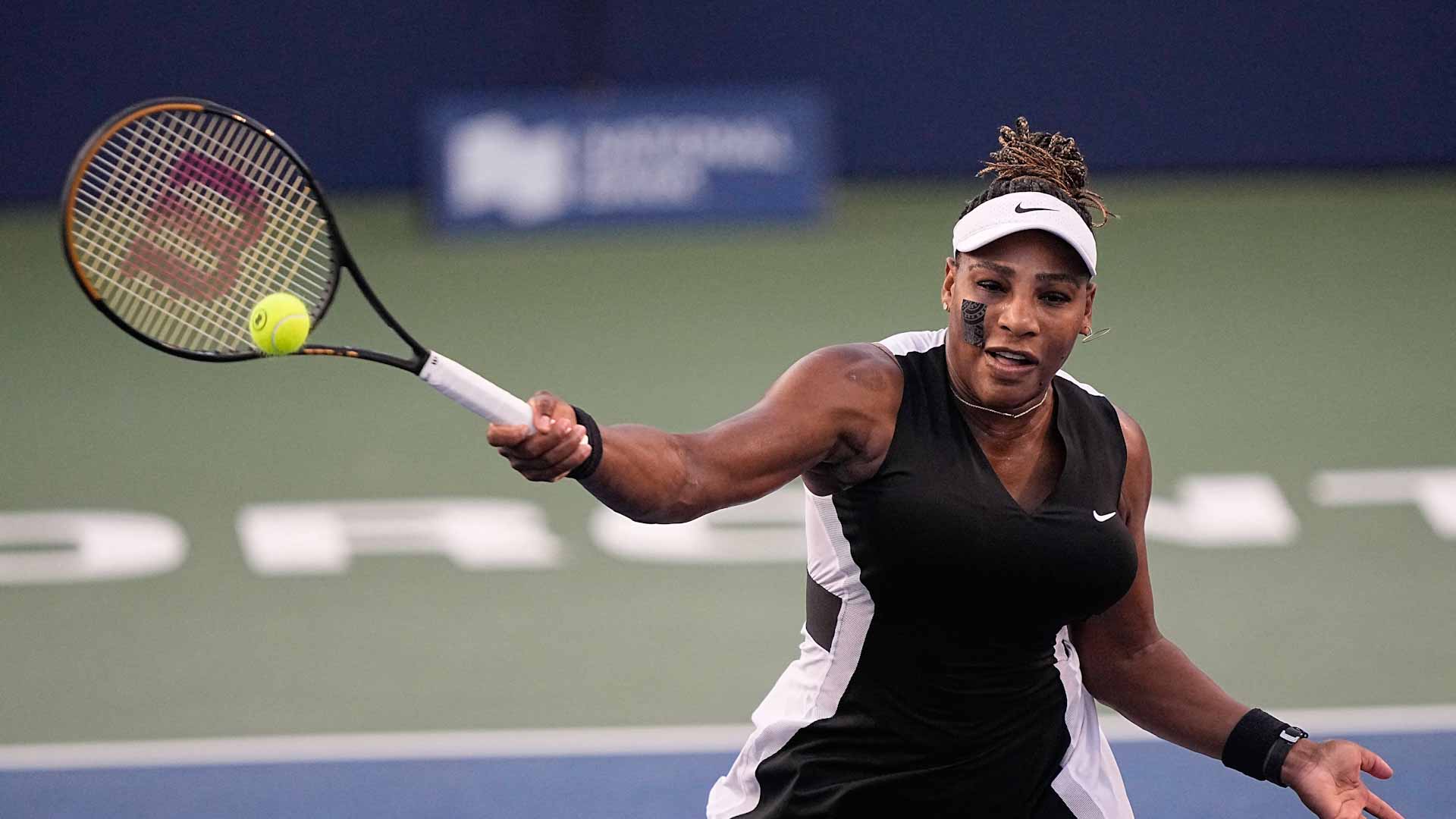 Image for the title: Serena Williams beaten by Bencic at WTA Toronto Masters 