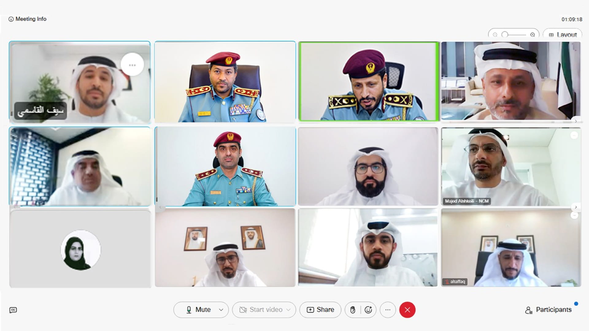 صورة بعنوان: رئيس فريق طوارئ الشارقة يطلع على جهود العمل بفترة المنخفض الجوي 