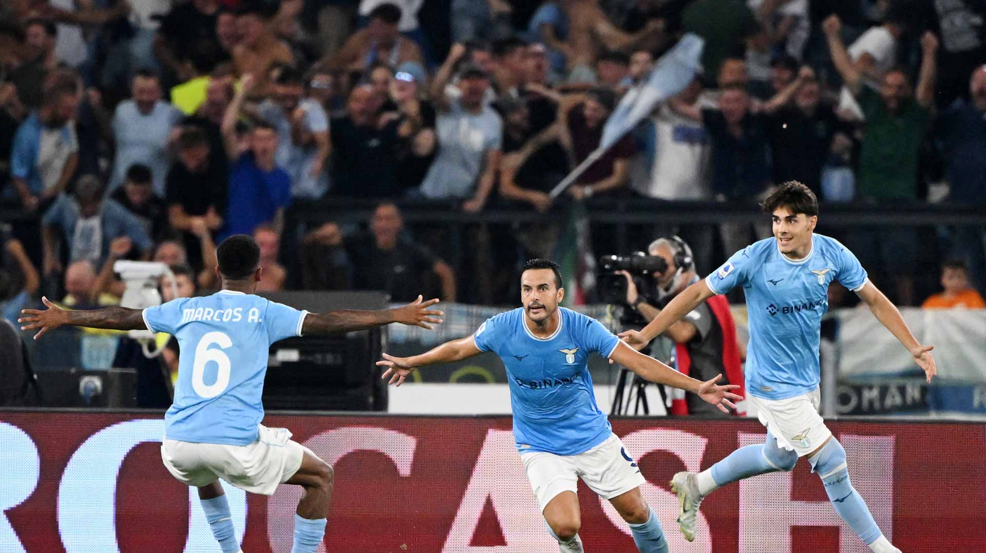 Image for the title: Lazio sink Inter 3-1 to take top spot 