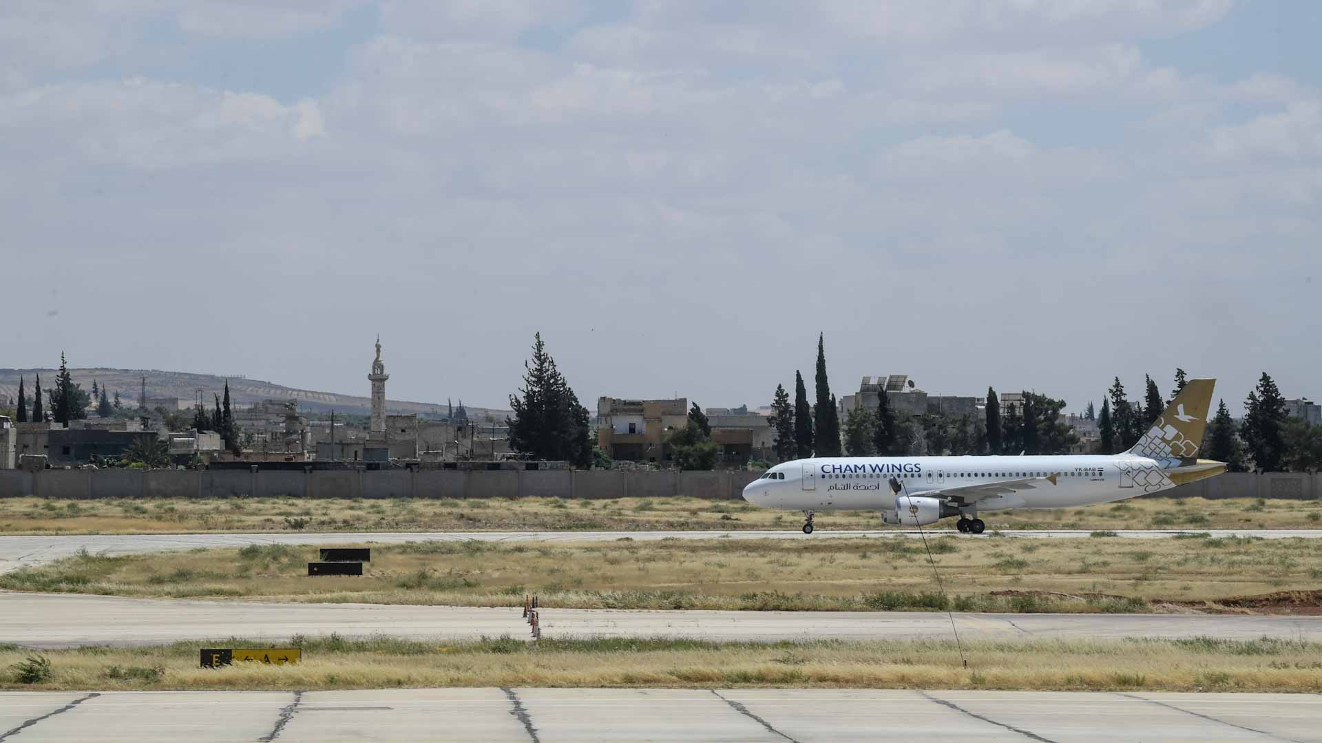 Image for the title: Syria says Aleppo airport hit by Israeli strikes 