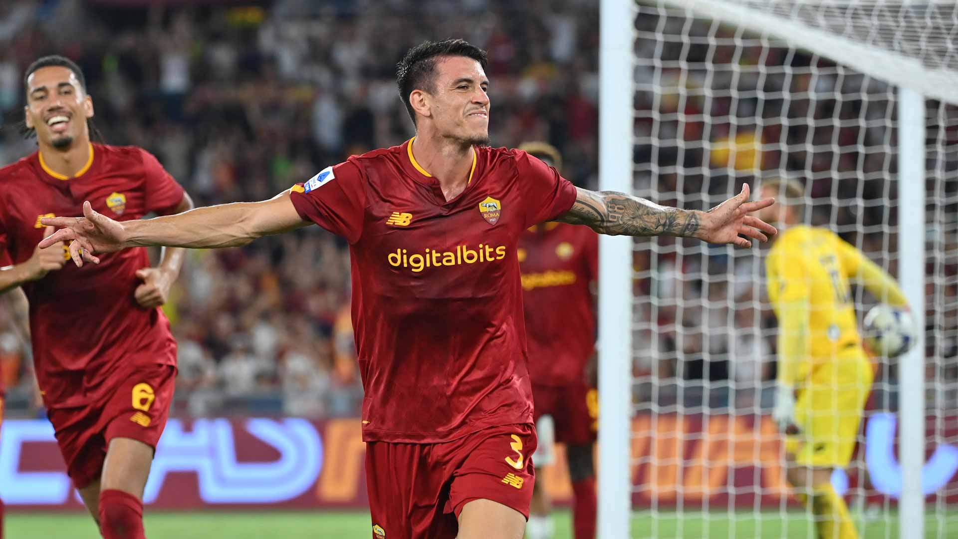 صورة بعنوان: روما يخطف مؤقتاً صدارة الدوري الإيطالي لكرة القدم  