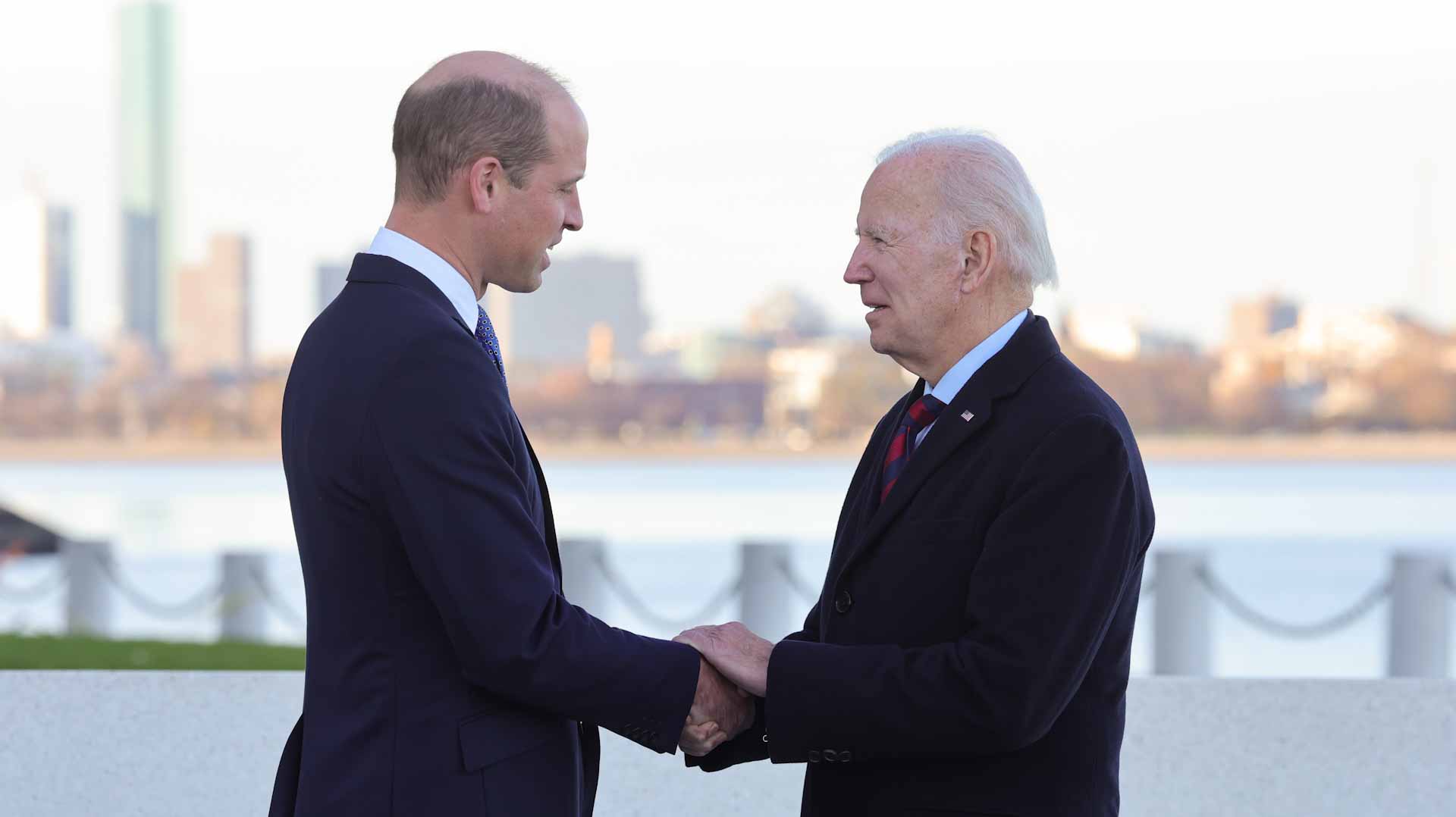 Image for the title: Prince William meets President Biden 