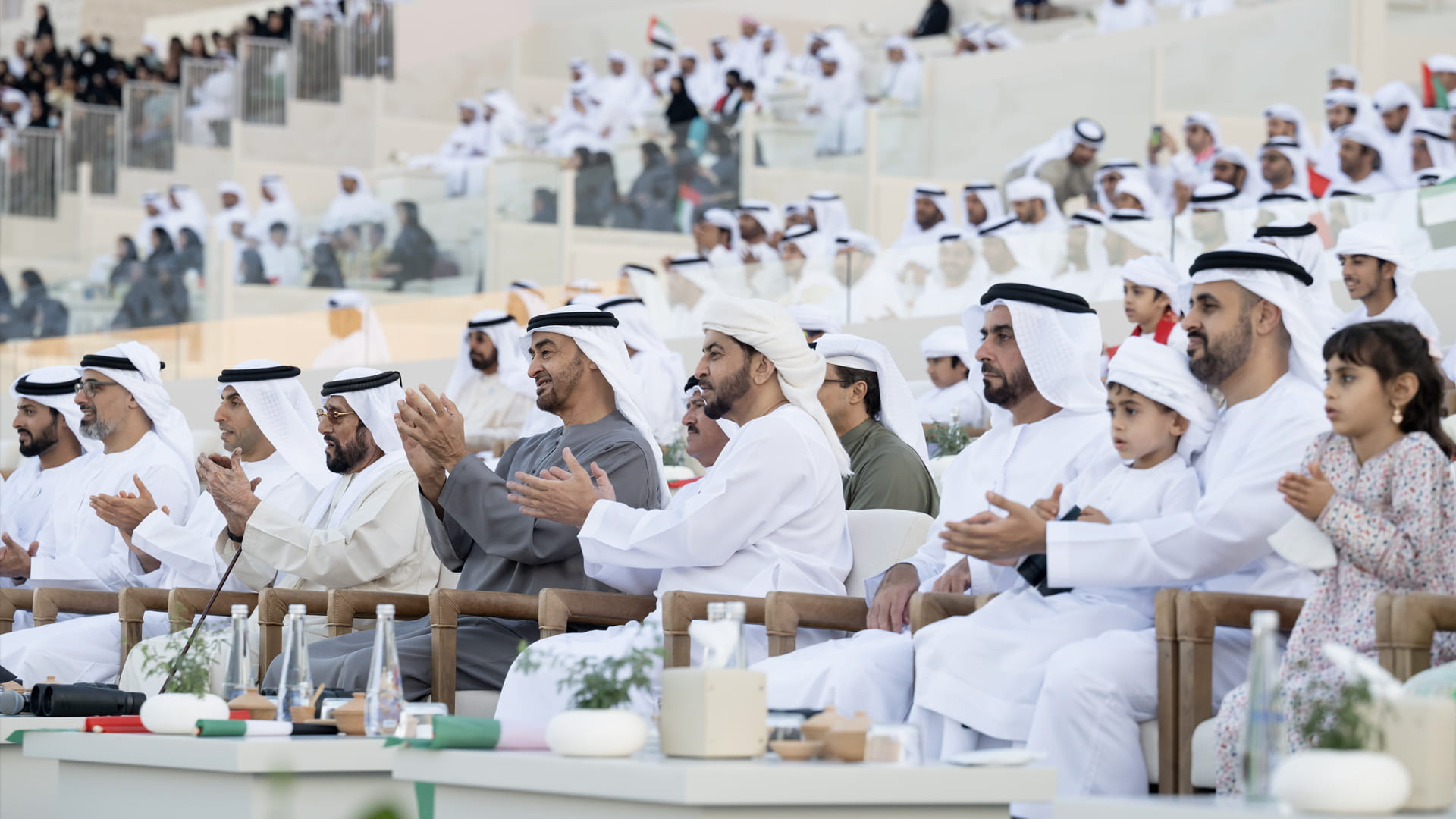 Image for the title: UAE Pres. attends 'March of the Union' marking 51st National Day 