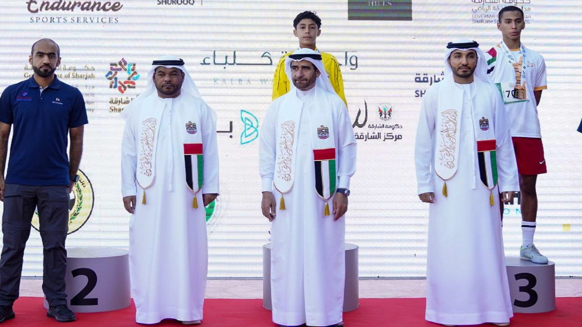 صورة بعنوان: هيثم بن صقر يتوج أبطال النسخة الثانية من نصف ماراثون كلباء 