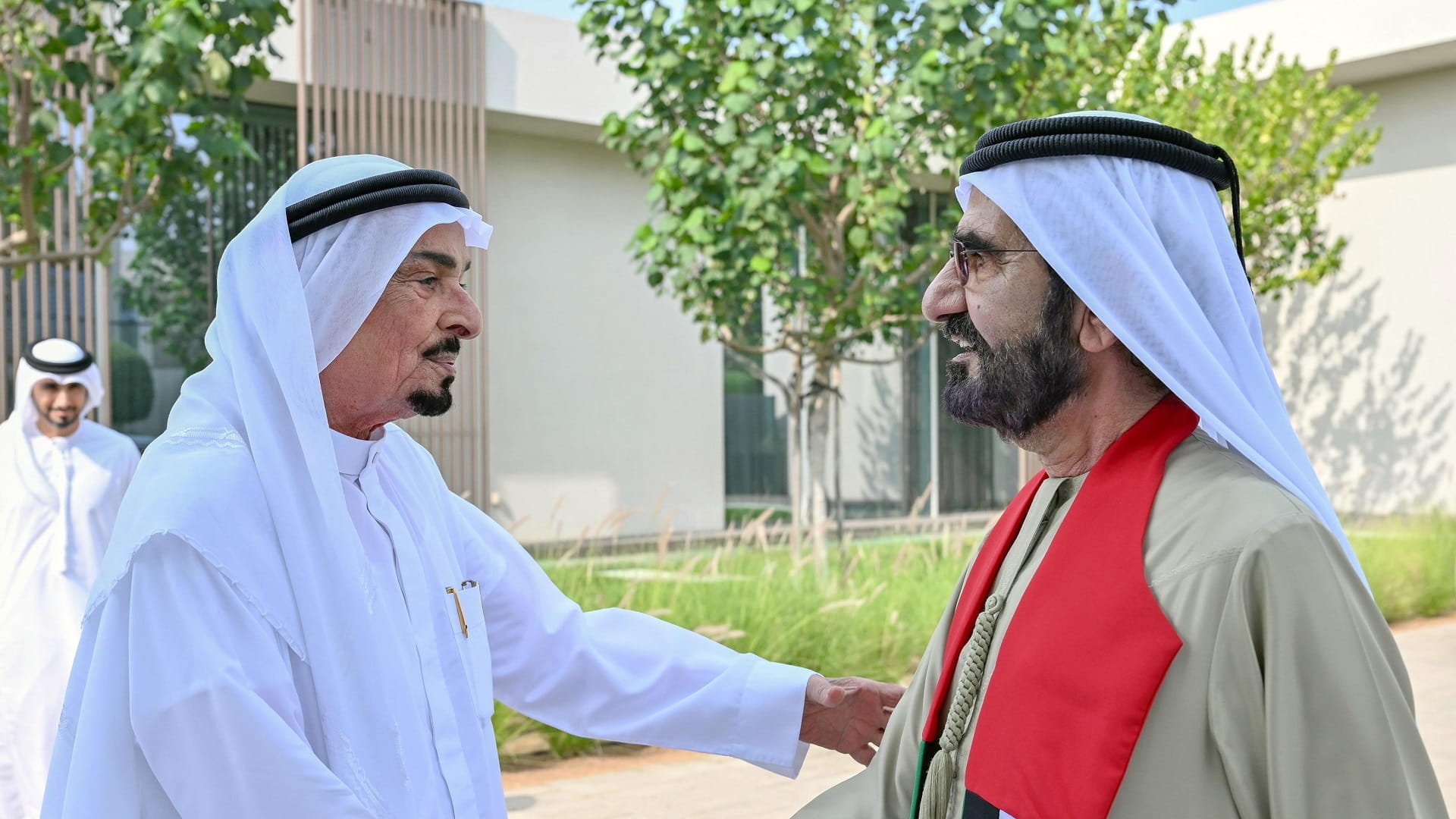 Image for the title: Mohammed bin Rashid meets with Ruler of Ajman 