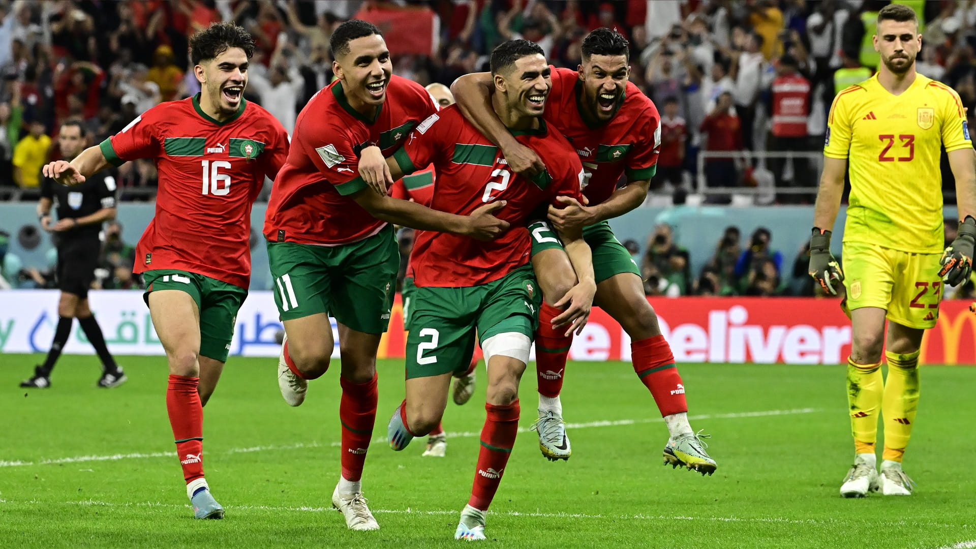 صورة بعنوان: المغرب إلى ربع نهائي كأس العالم 2022 للمرة الأولى في تاريخه 