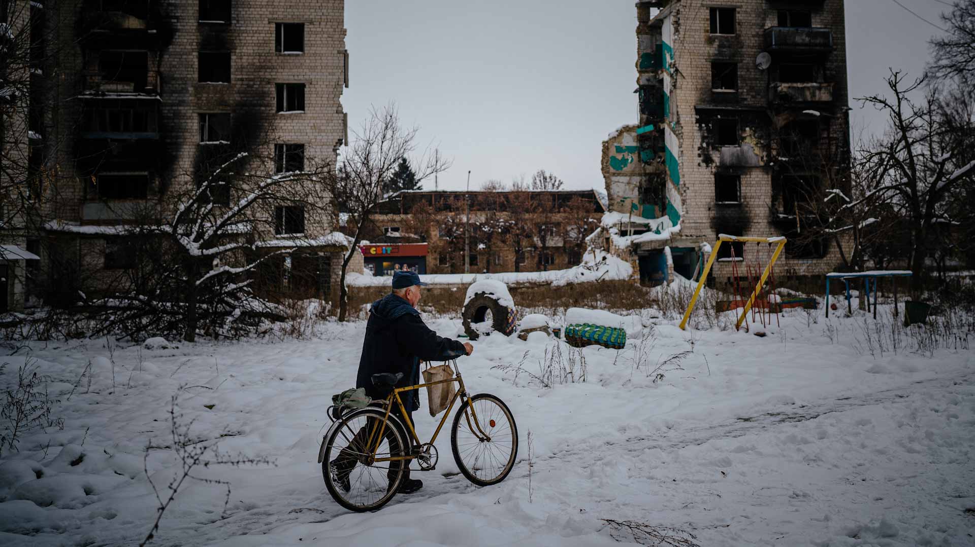 Image for the title: Ukraine races to restore power grid after Russia strikes 
