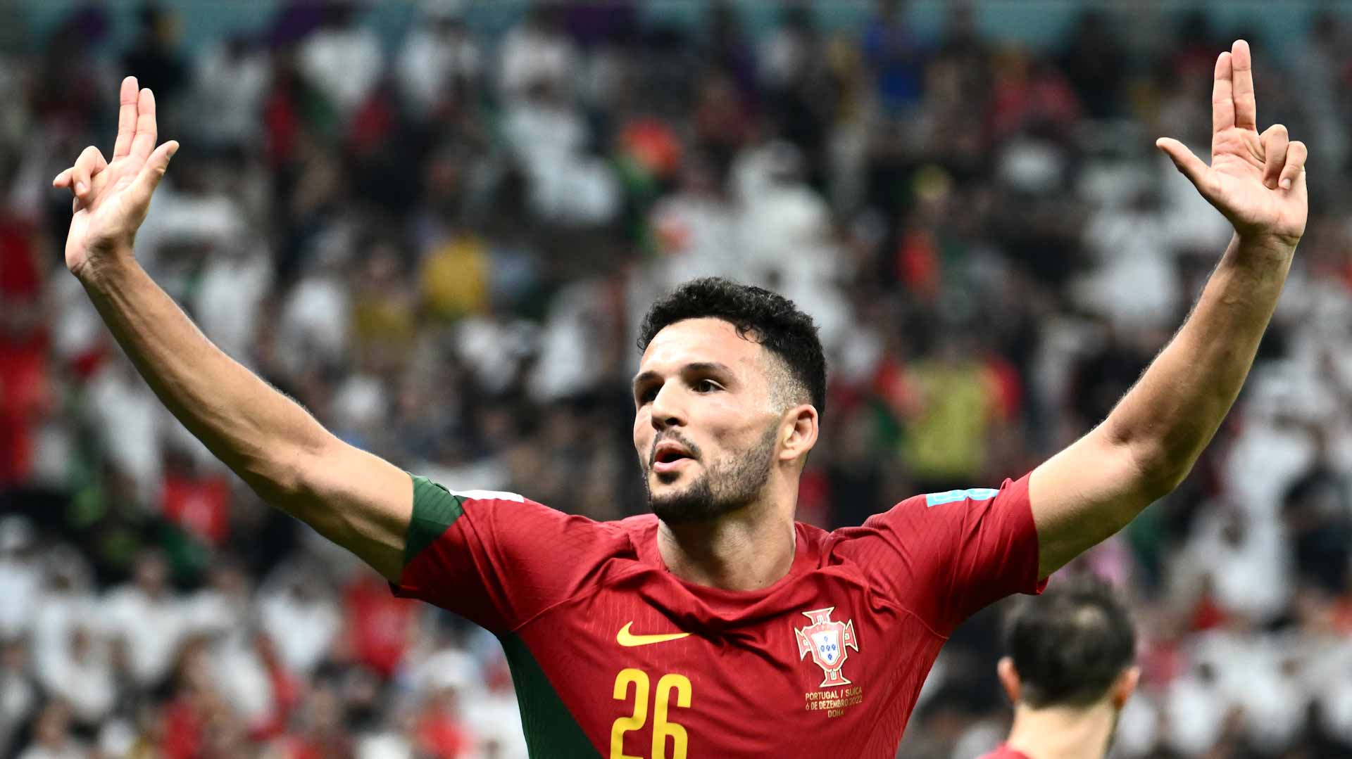 Image for the title: Ramos bags hat-trick as Portugal reach World Cup quarters 