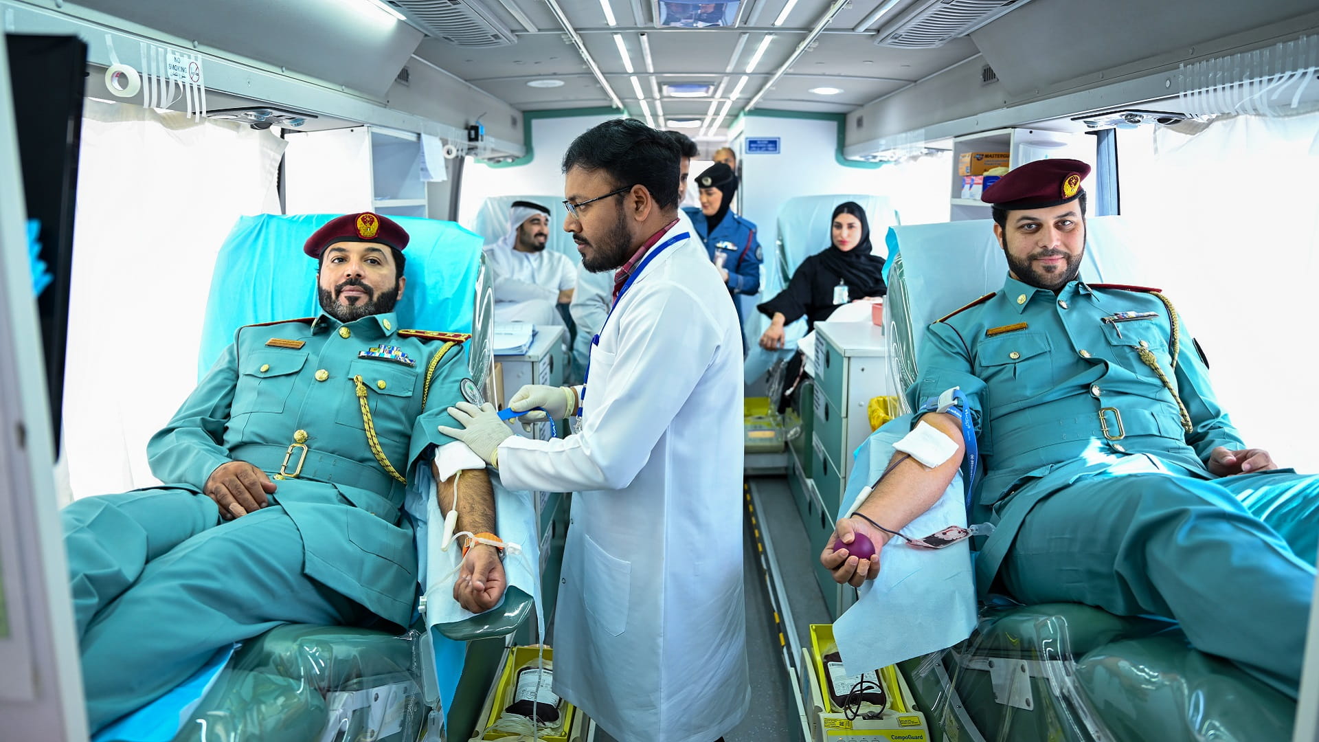 Image for the title: Buhaira Police Station sponsors blood drive  