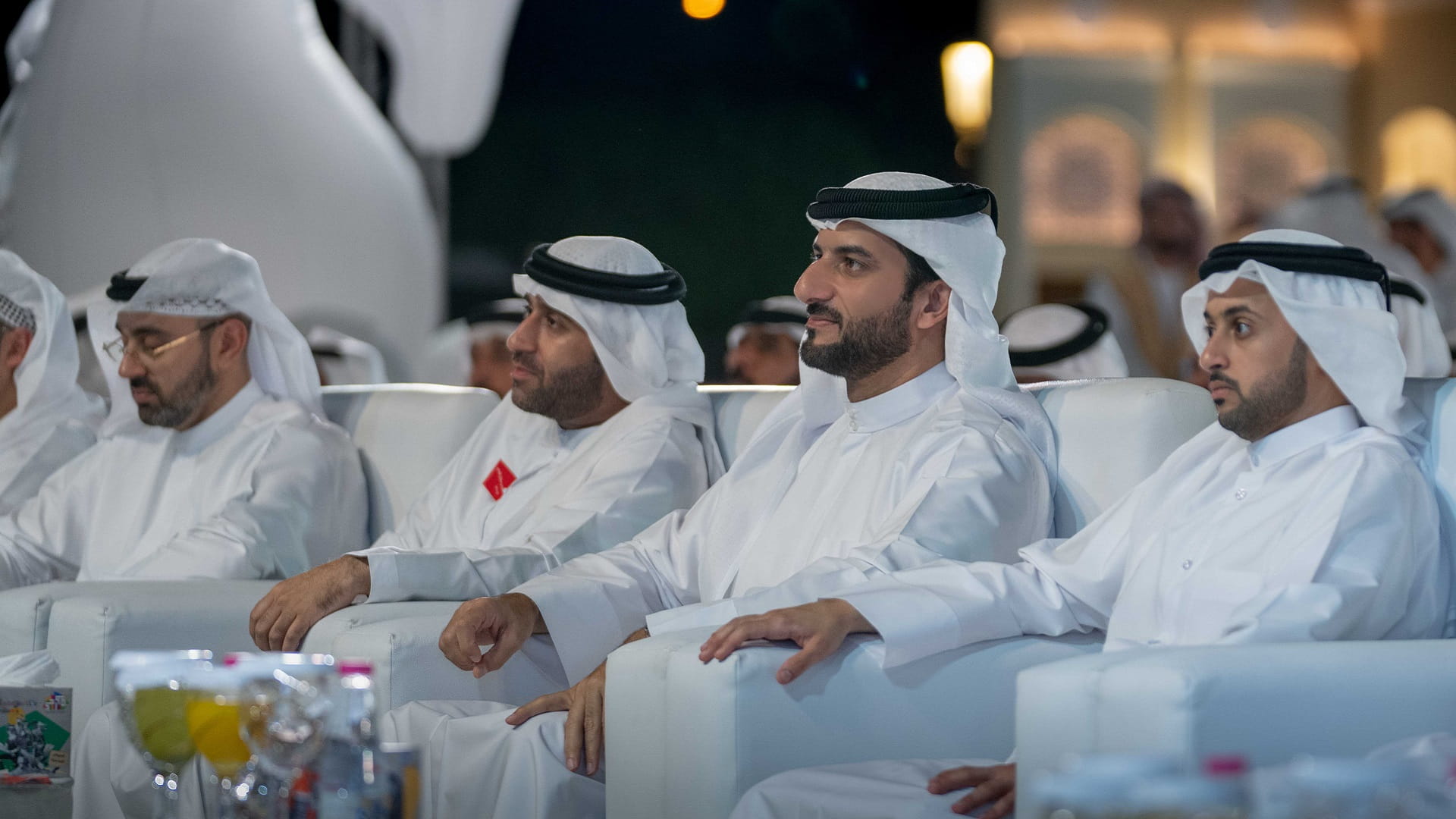 Image for the title: Sultan bin Ahmed witnesses the launch of Dawahi 11 