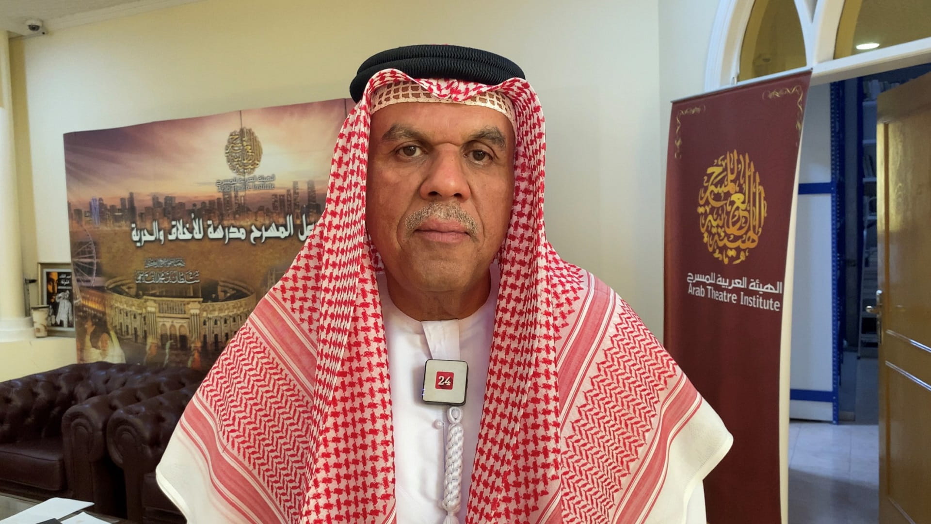 Image for the title: Ismail Abdullah: 46 performances during Arab Theater Festival 13 