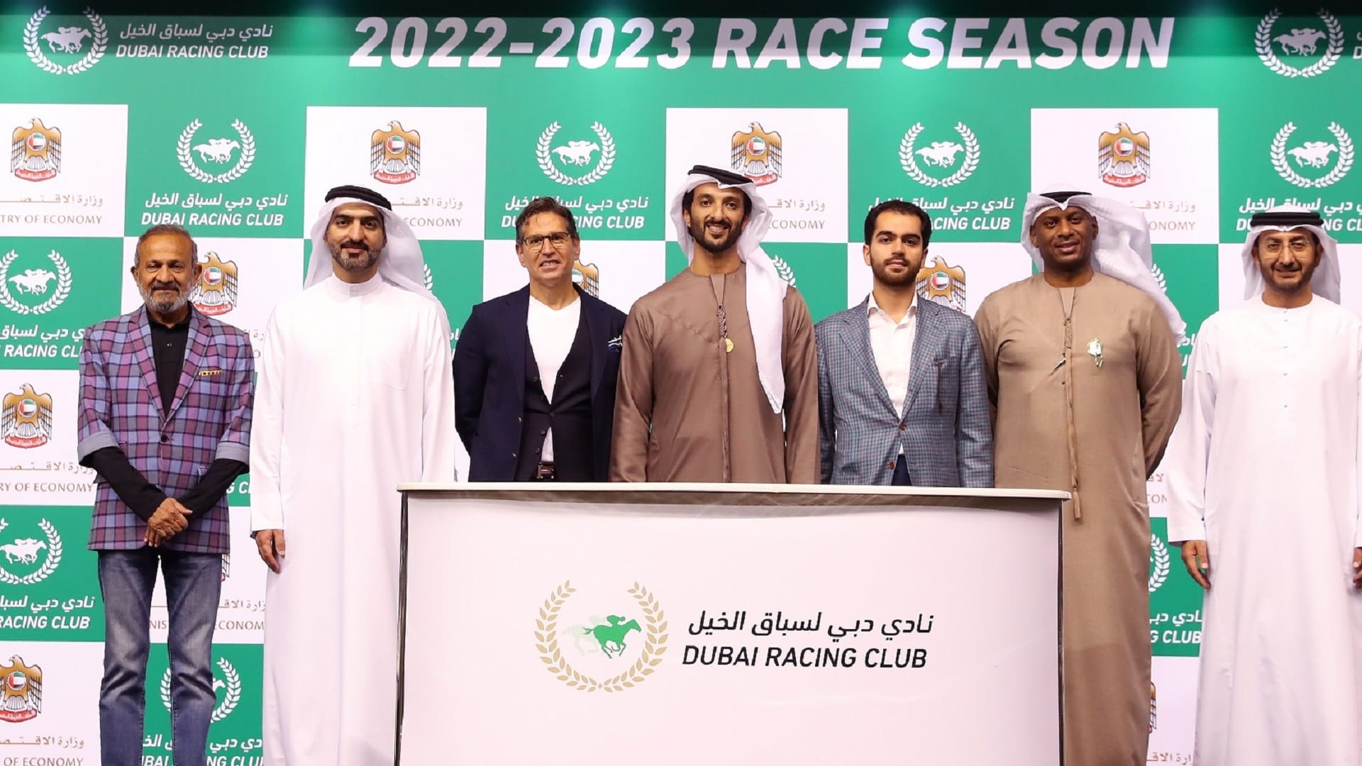 صورة بعنوان: الاقتصاد ترعى 3 أشواط من سباق الخيل السادس لمضمار ميدان بدبي 