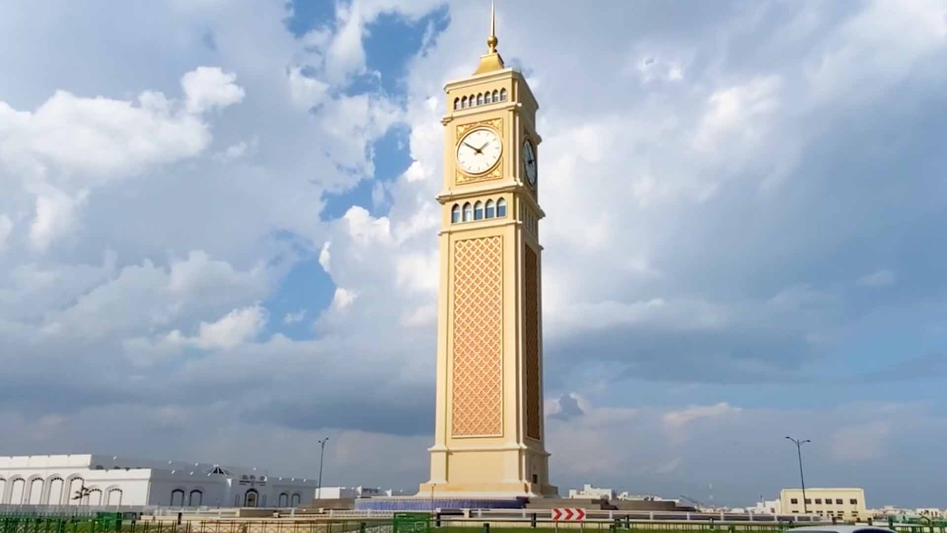 Image for the title: Clock Tower.. the main prominent tourist attraction in Kalba 
