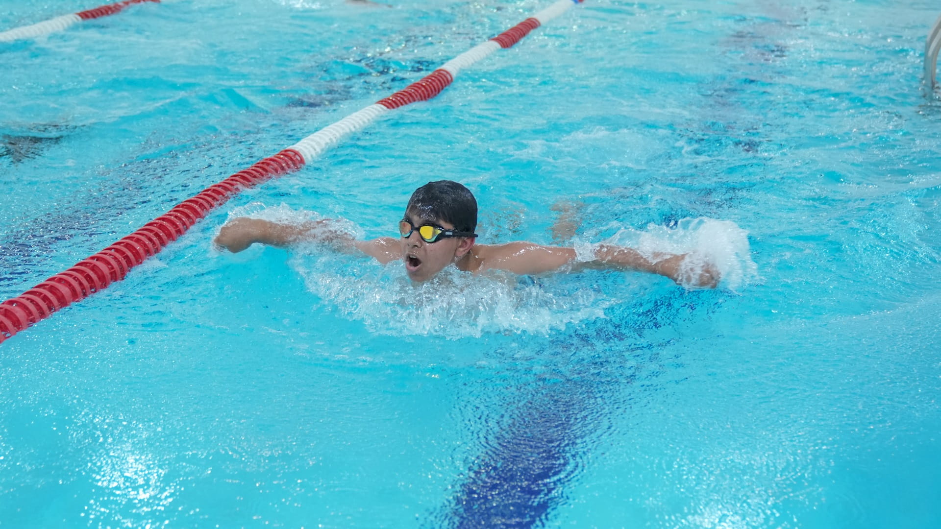 صورة بعنوان: منافسات حماسية لناشئة الشارقة في تحدي السباحة 