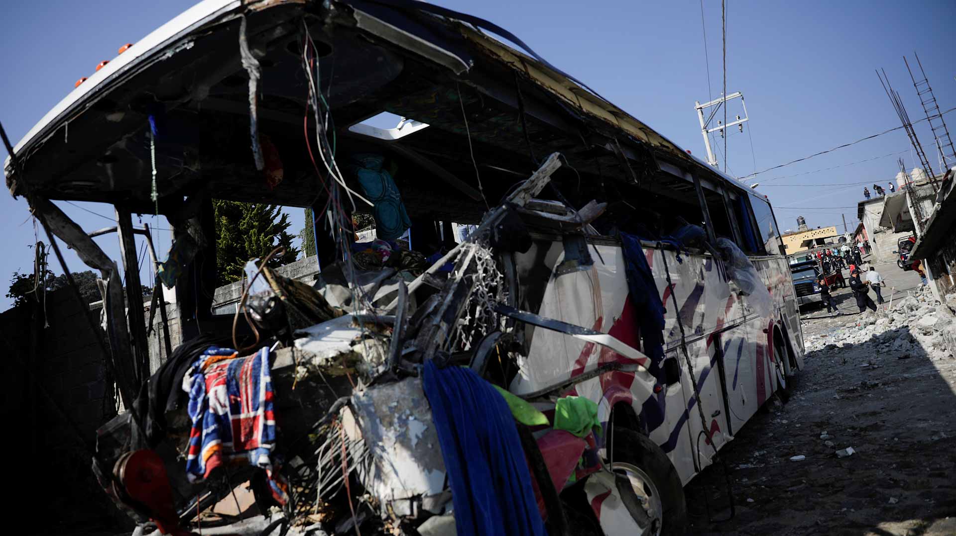 Image for the title: At least 15 killed in Mexico bus crash 