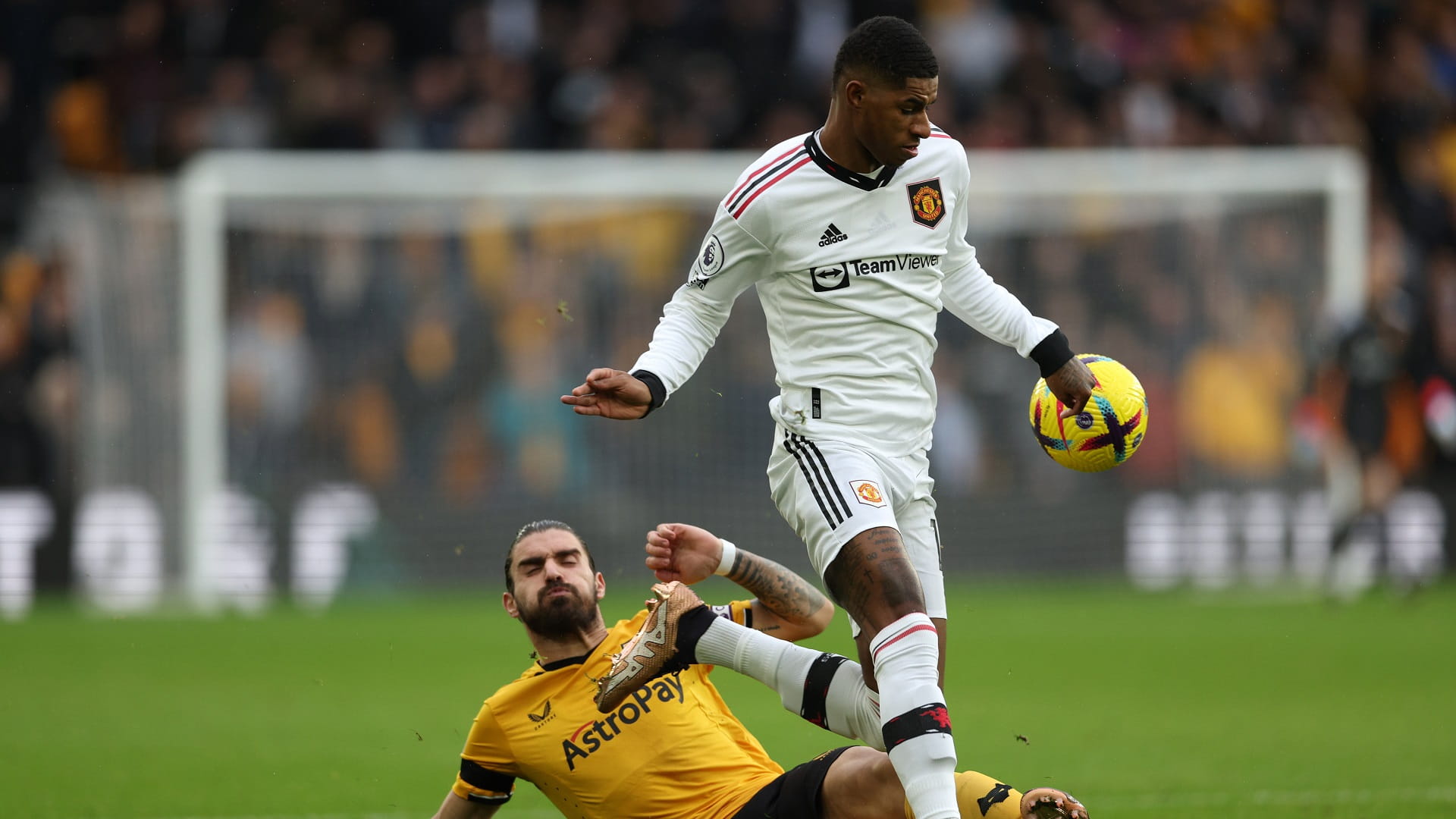 صورة بعنوان: راشفورد يقود مانشستر يونايتد للفوز على وولفرهامبتون 