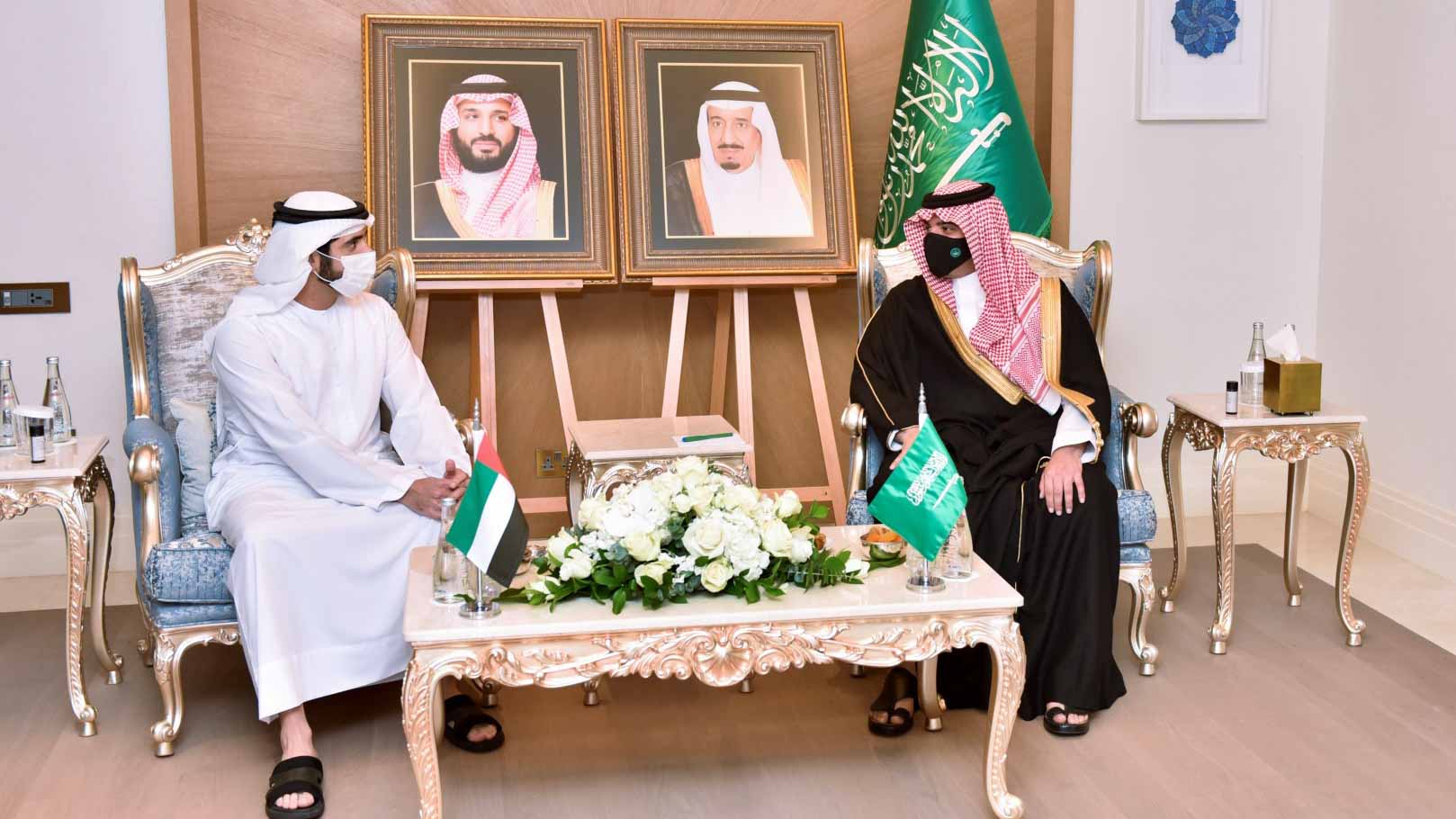 صورة بعنوان: حمدان بن محمد يلتقي وزير الداخلية السعودي 