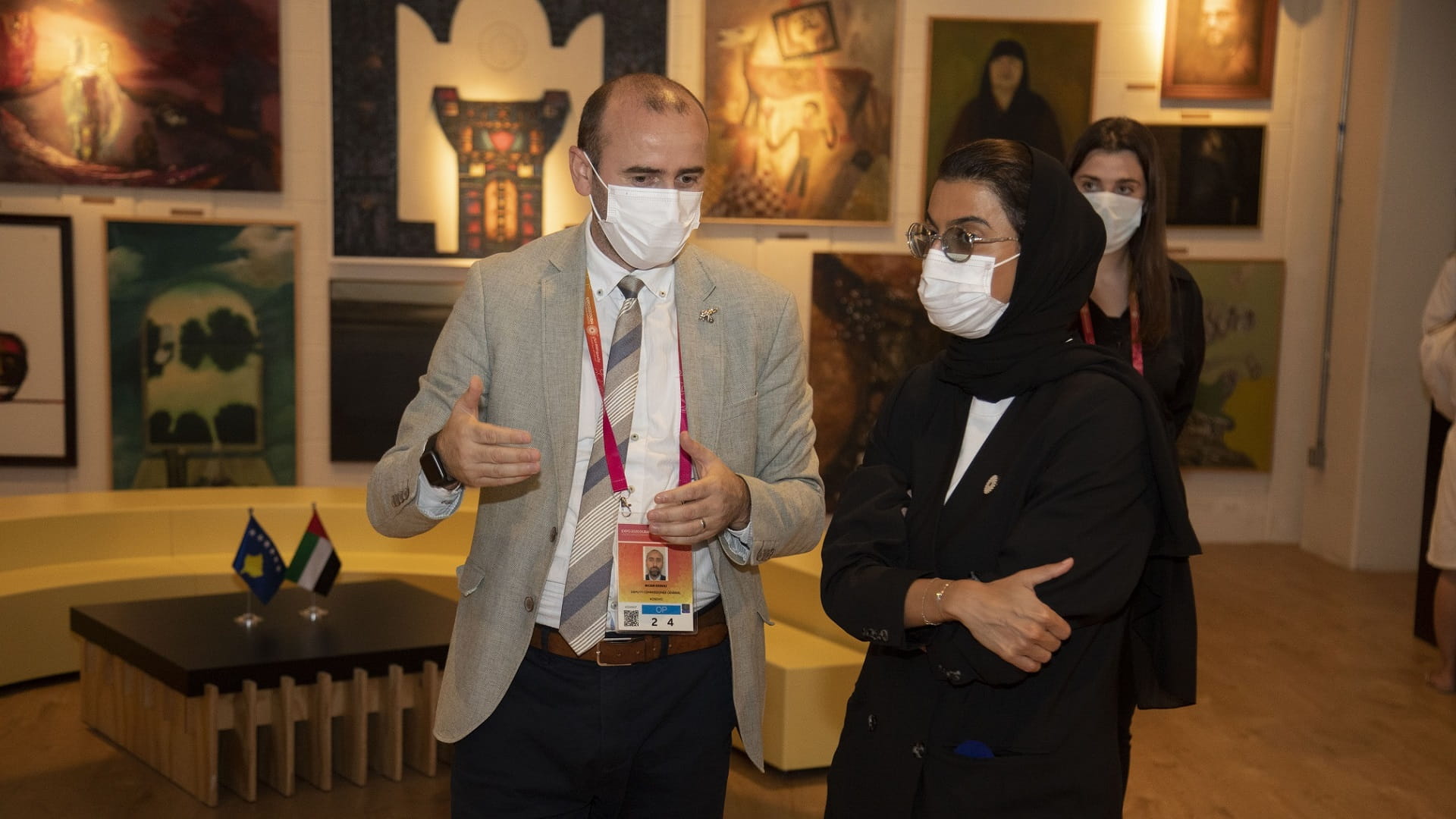 صورة بعنوان: نورة الكعبي: جناح كوسوفو أيقونة تنقل الحضارة من خلال الفن 