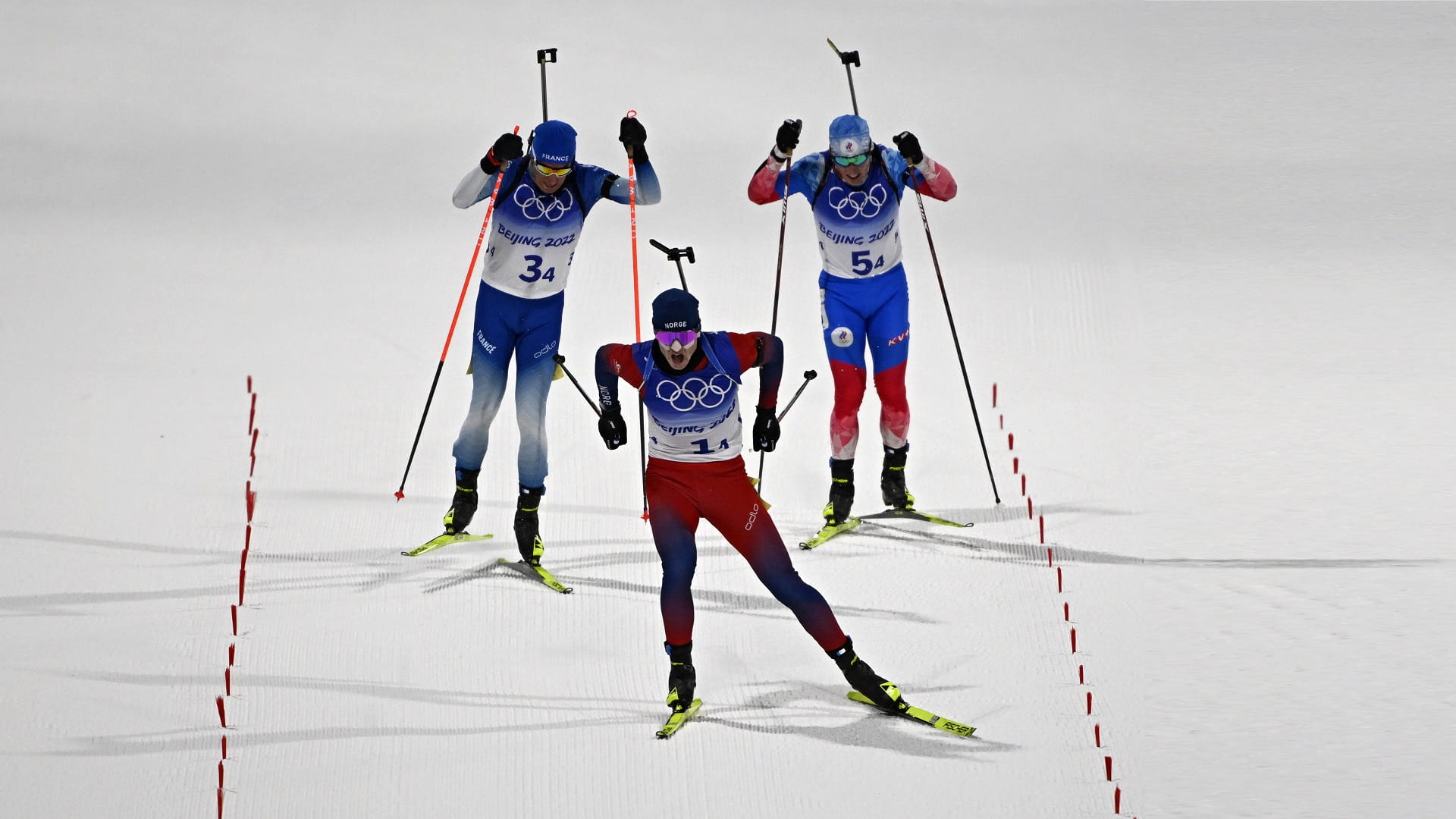 صورة بعنوان: النرويج تتوج بذهبية البياثلون فئة التتابع المختلط بأولمبياد بكين 