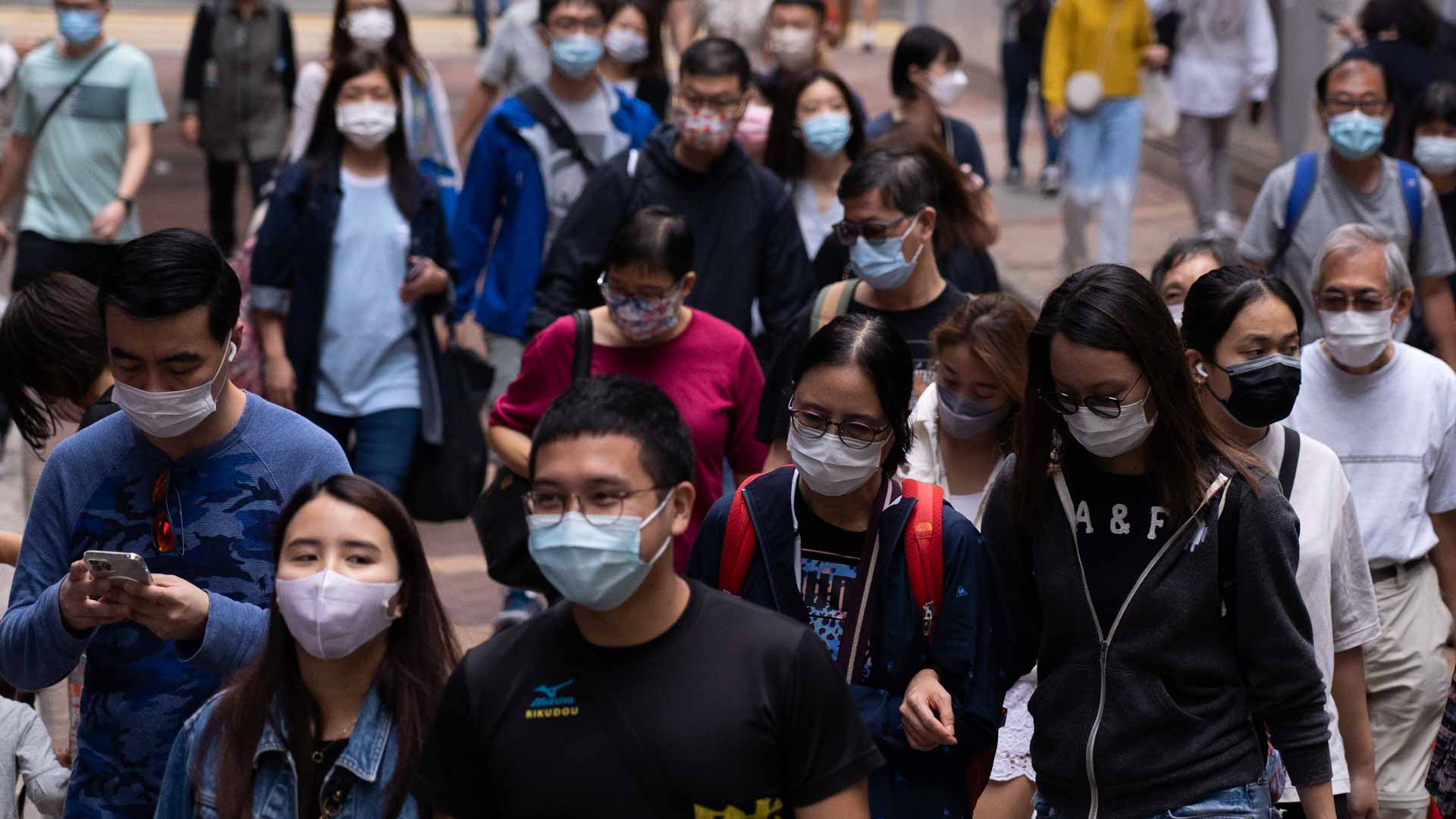 Image for the title: New Covid infections in Hong Kong reach record high 