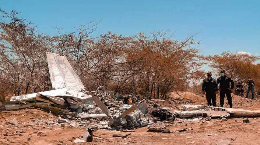 Image for the title: Peru light plane crash at Nazca Lines kills 5 tourists, two crew 