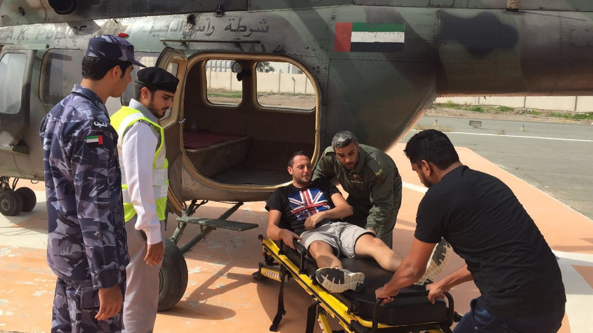 صورة بعنوان: طيران شرطة رأس الخيمة ينفذ 78 مهمة متنوعة في 2021 