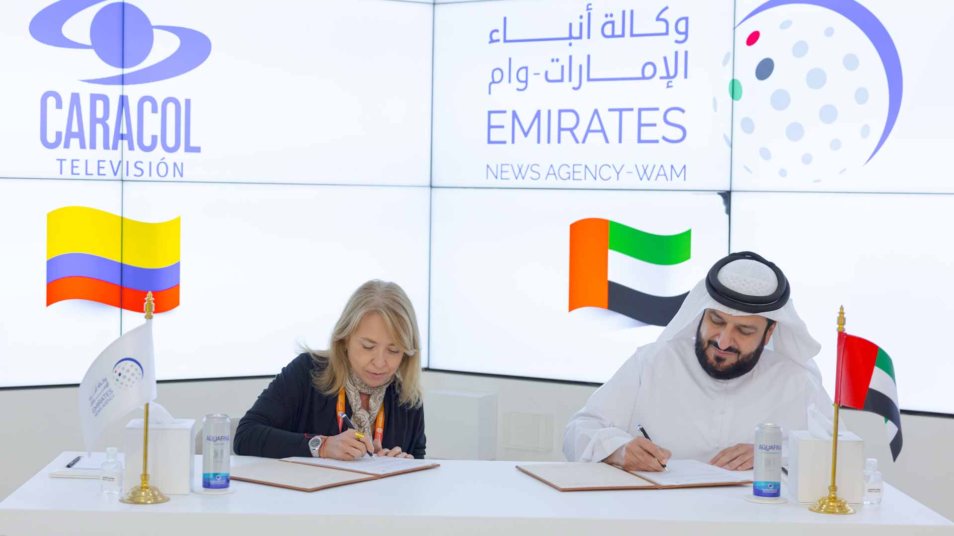 Image for the title: WAM signs agreements with several media organisations at Expo 