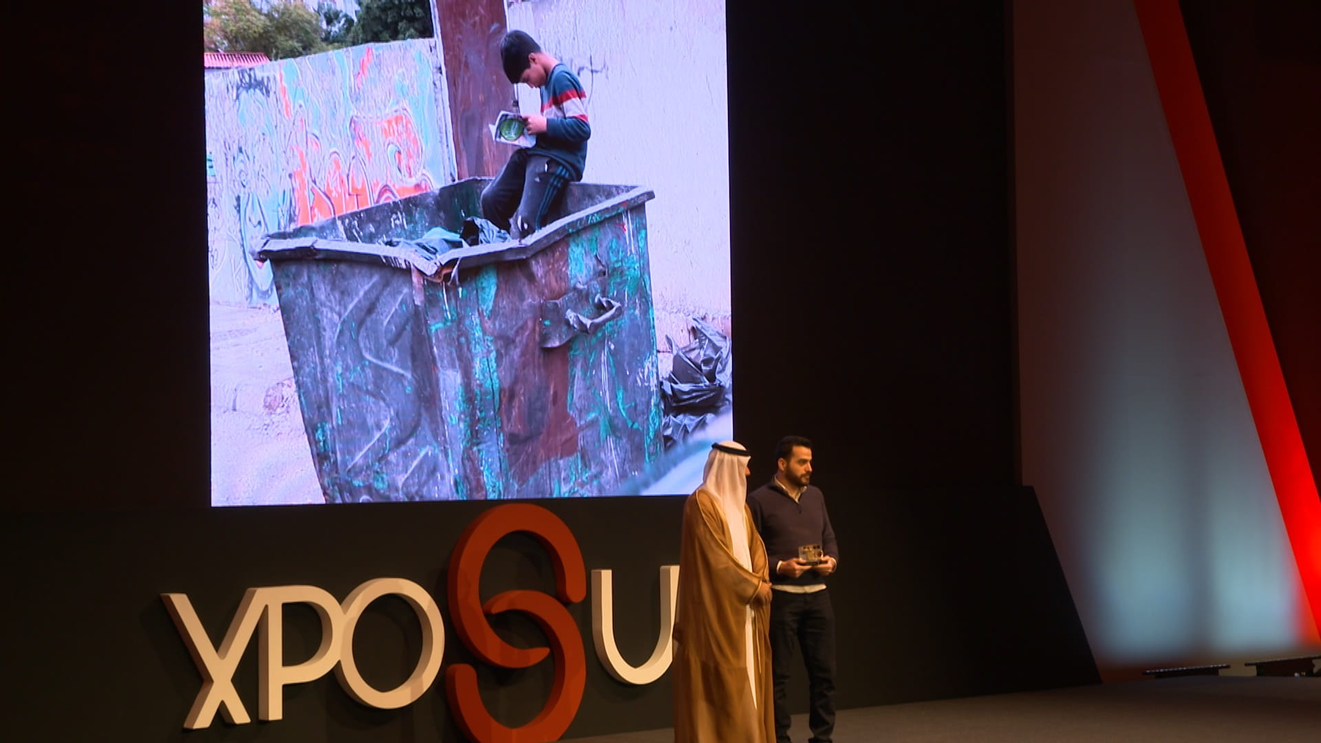 Image for the title: Xposure enrolls Hussien in school for the first time in life 