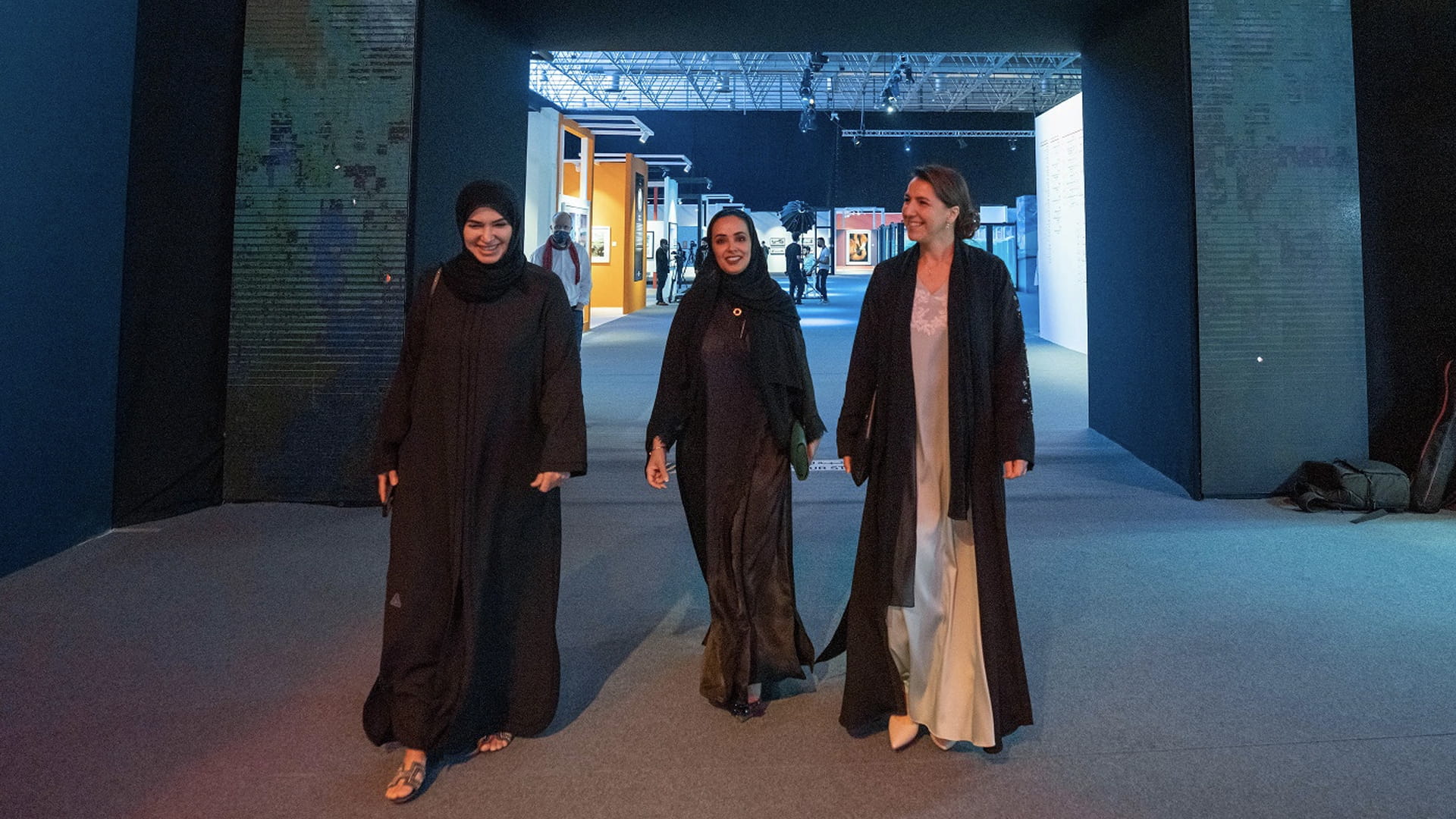 Image for the title: Mariam Al Mheiri tours “Saving Our Oceans” exhibition at Xposure 